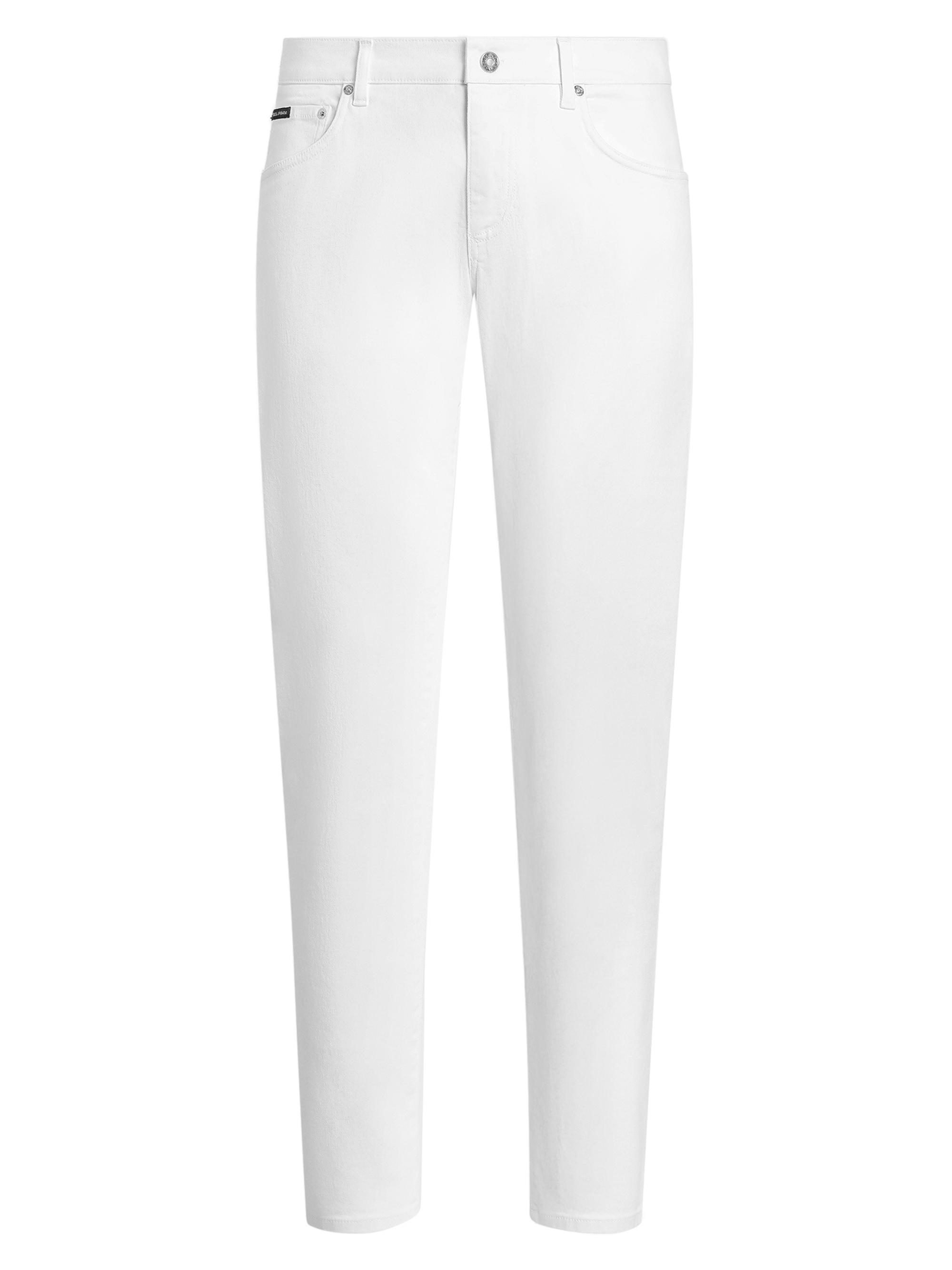 Dolce & Gabbana Men's Logo Patch Tapered Skinny Jeans - Variante Abbinata