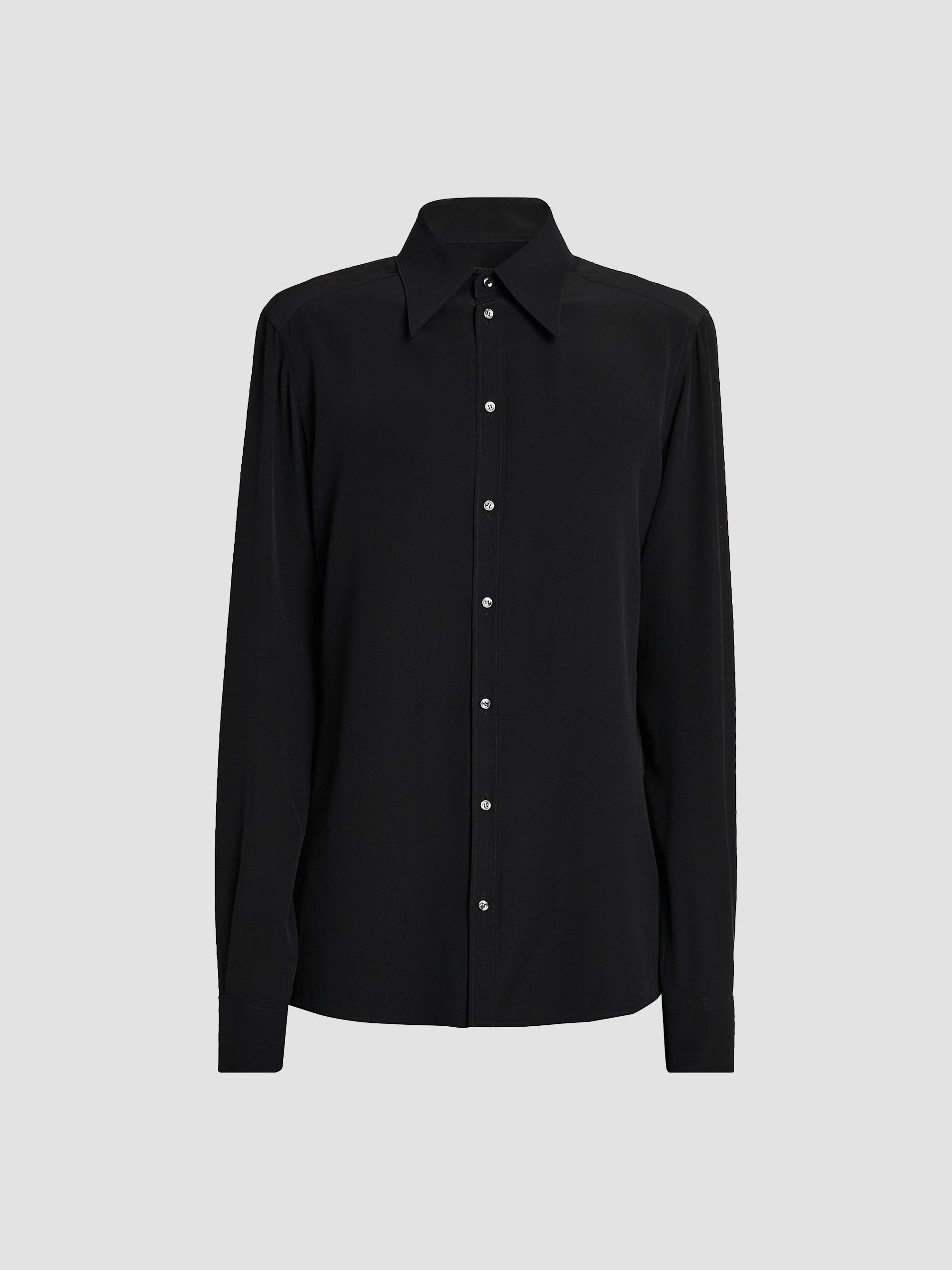Dolce&Gabbana Point Collar Silk Shirt | Saks Fifth Avenue