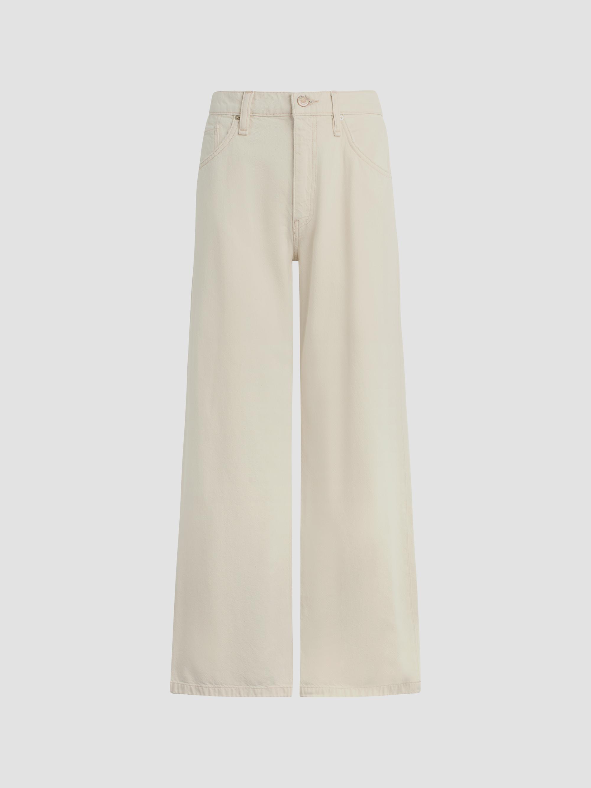 Hudson Jeans Women's Jodie Loose-Fit Wide-Leg Jeans - Ecru