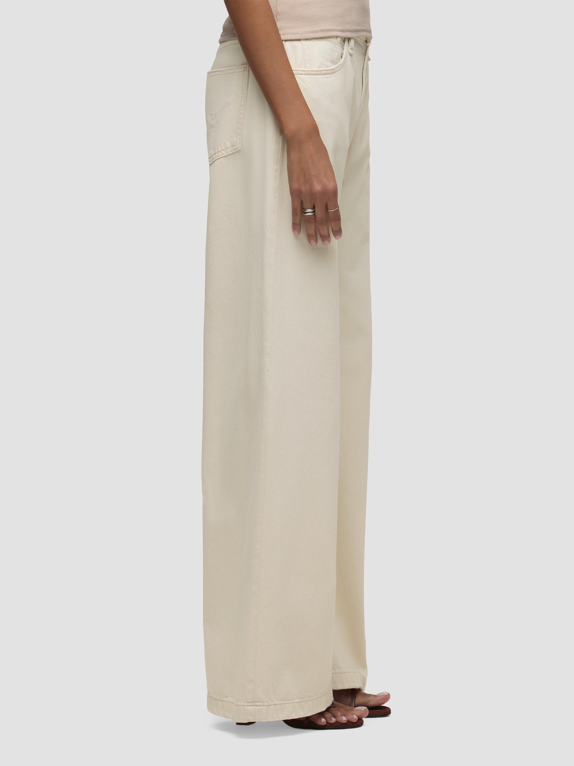 Hudson Jeans Women's Jodie Loose-Fit Wide-Leg Jeans - Ecru | Thumbnail 5