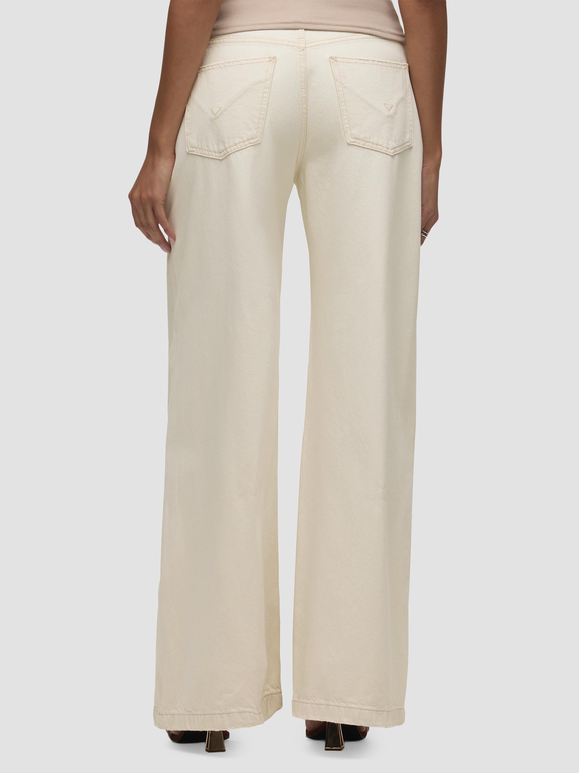 Hudson Jeans Women's Jodie Loose-Fit Wide-Leg Jeans - Ecru | Thumbnail 6