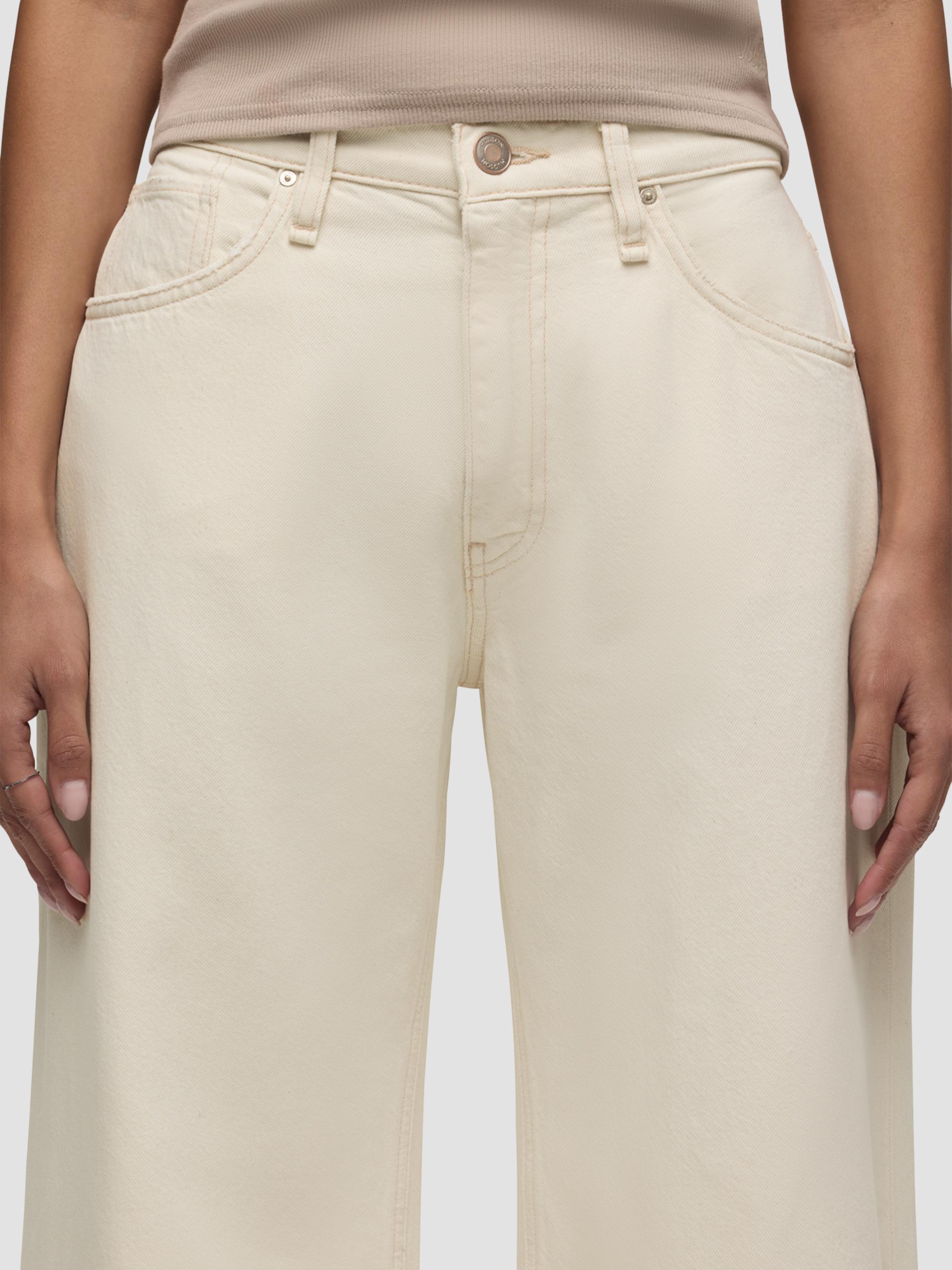 Hudson Jeans Women's Jodie Loose-Fit Wide-Leg Jeans - Ecru | Thumbnail 7