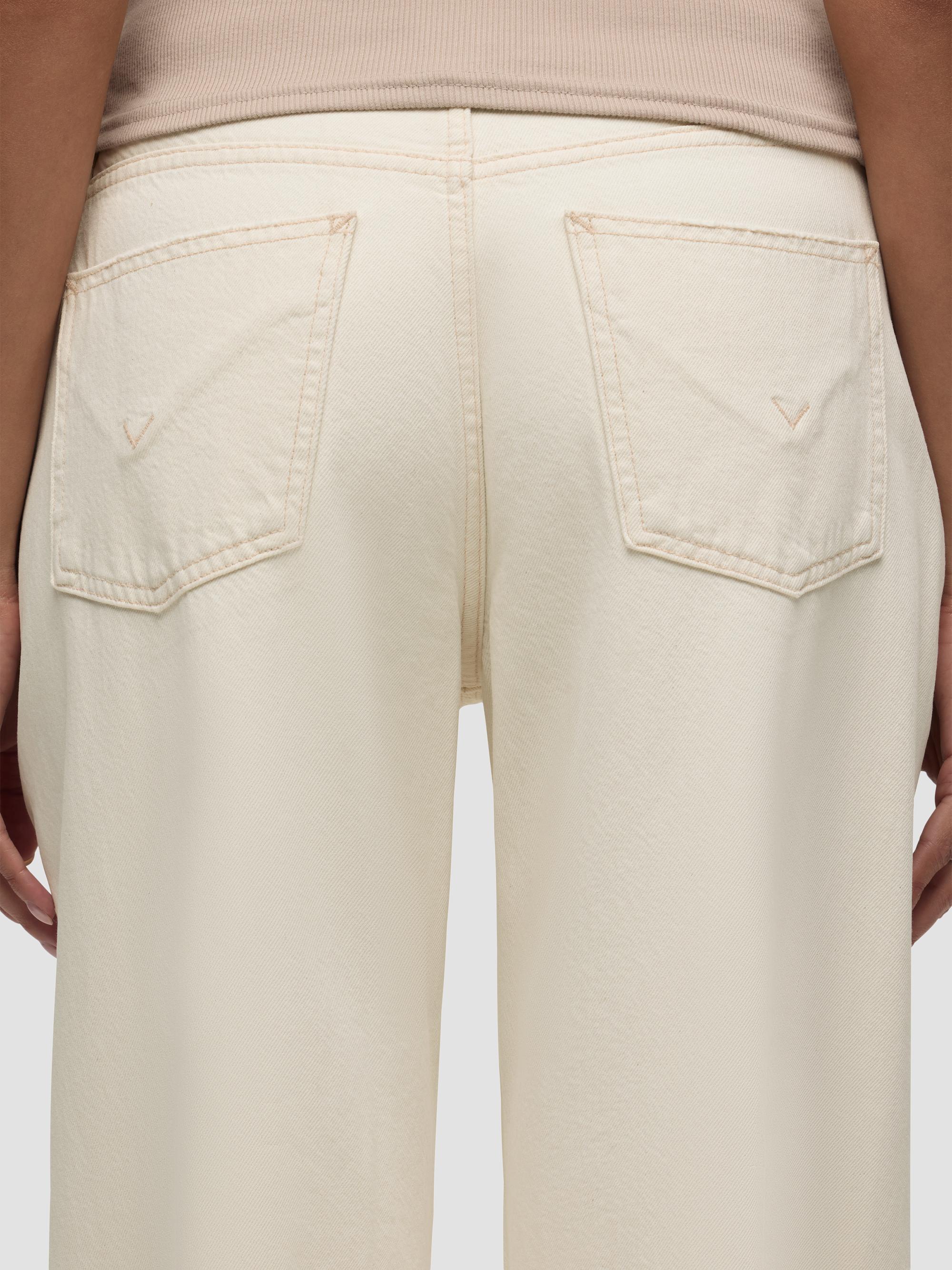 Hudson Jeans Women's Jodie Loose-Fit Wide-Leg Jeans - Ecru | Thumbnail 8