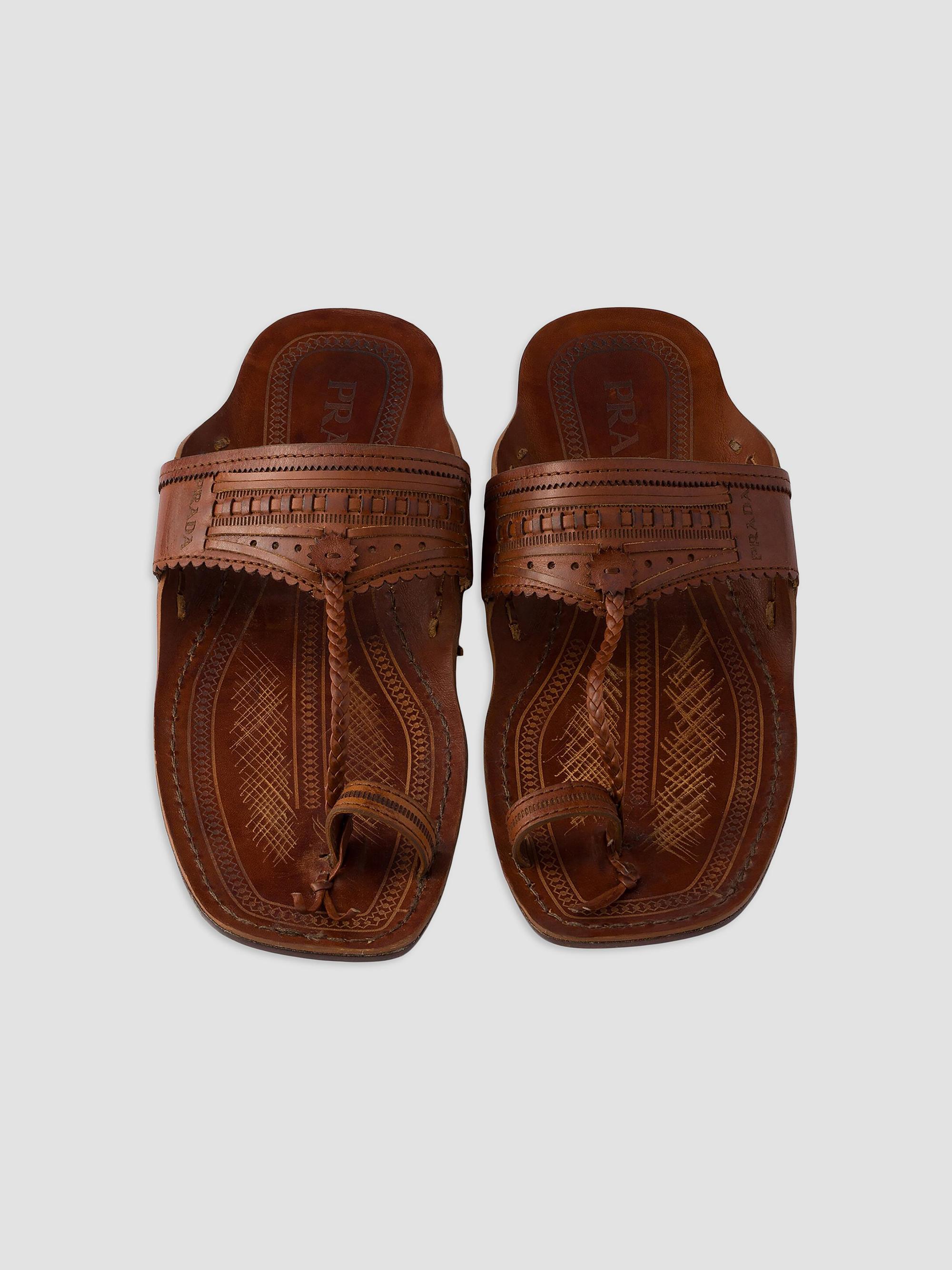Prada Prada Made in India x Inspired by Kolhapuri Chappal  display picture 2