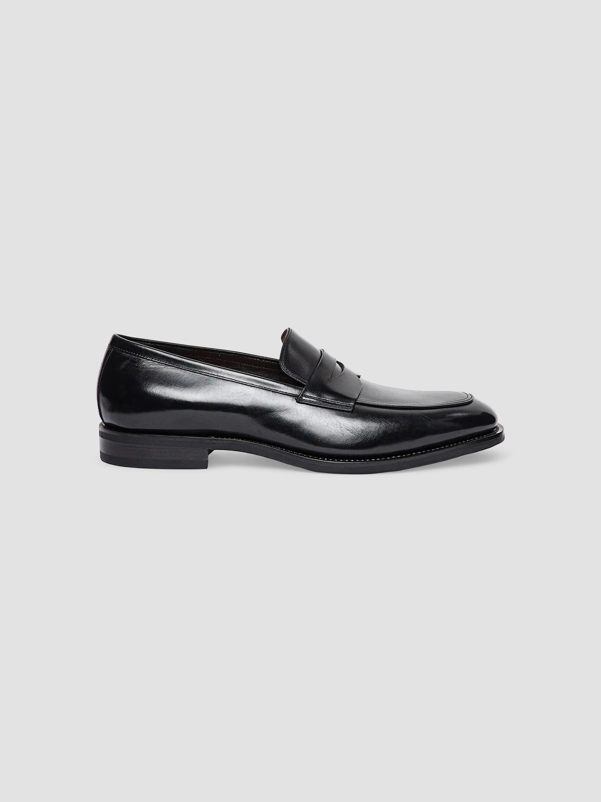 Santoni Gregor Leather Penny Loafers | Saks Fifth Avenue