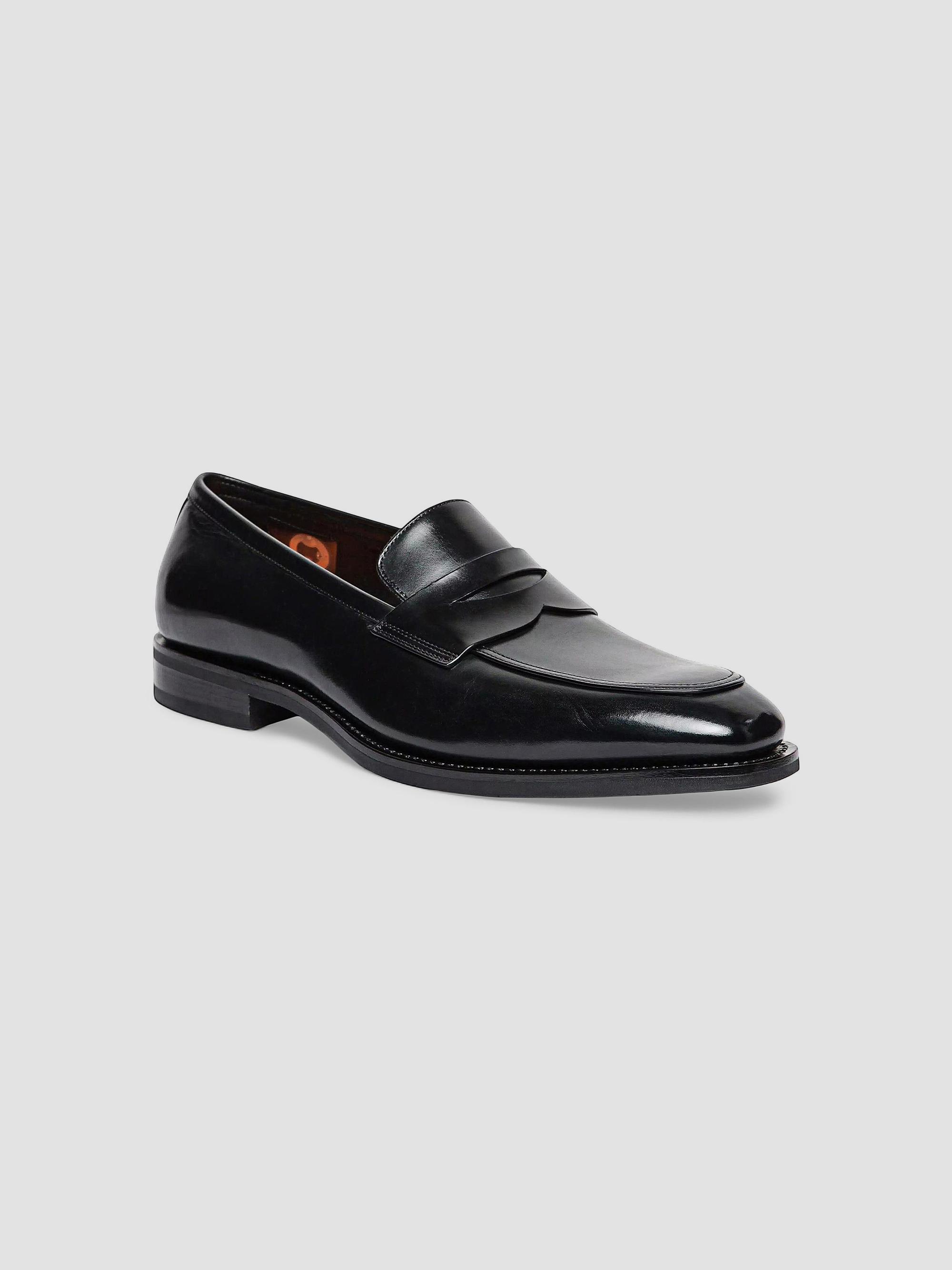 Santoni Gregor Leather Penny Loafers | Saks Fifth Avenue