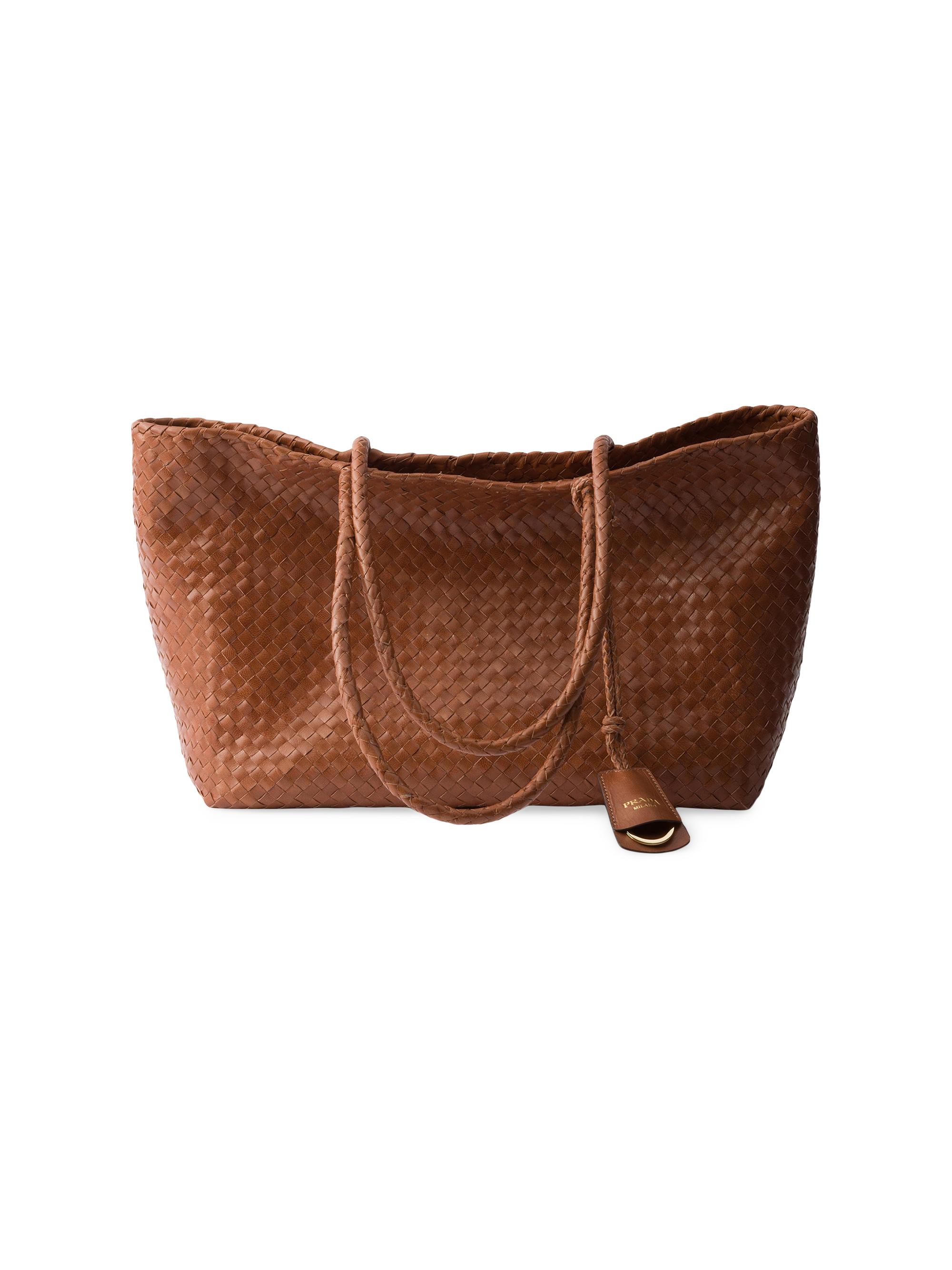 Prada Women's  Leather Tote Bag - Brown