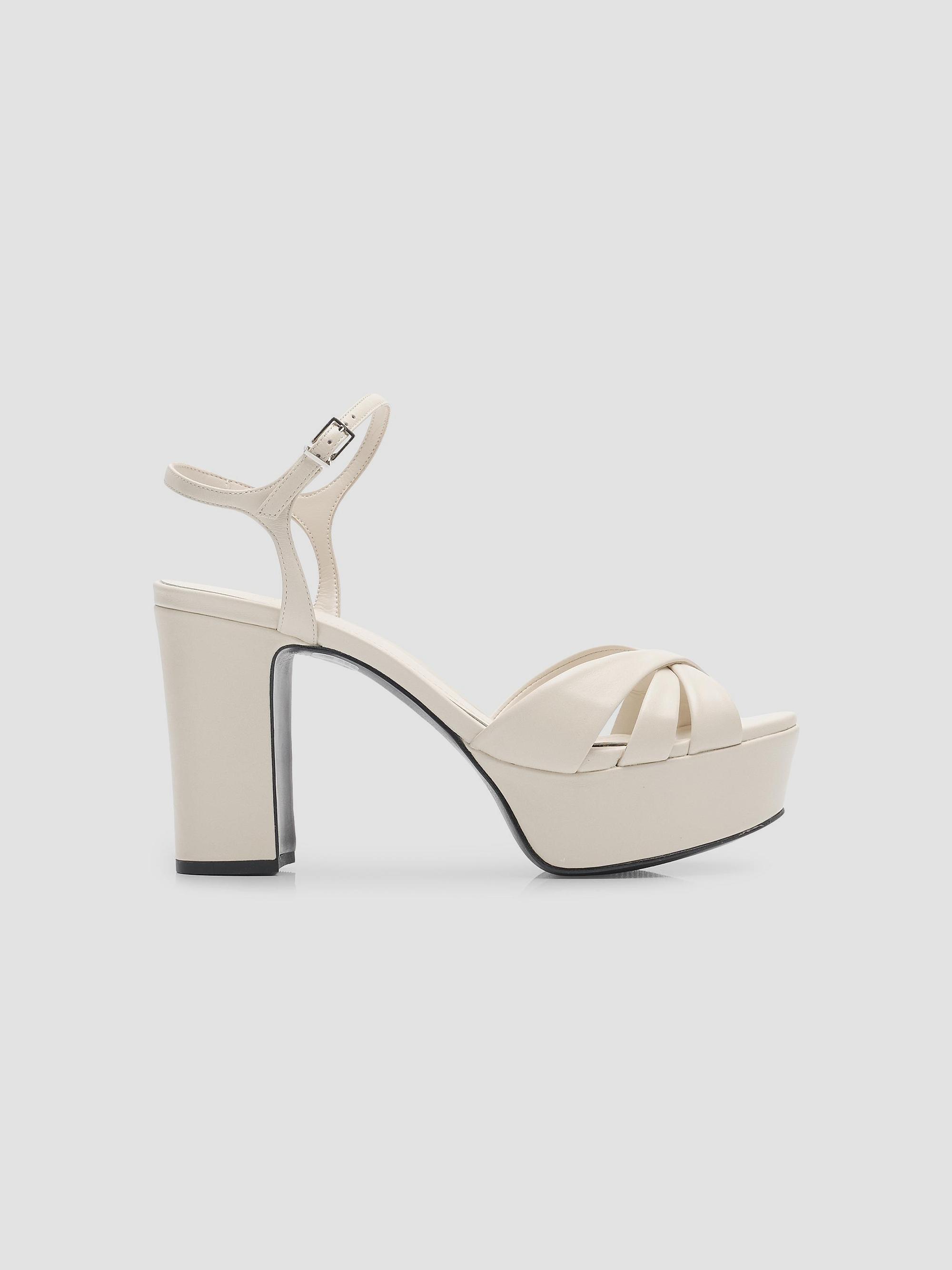 Schutz Women's Keefa 100MM Platform Sandals - Sugar White | Thumbnail 6