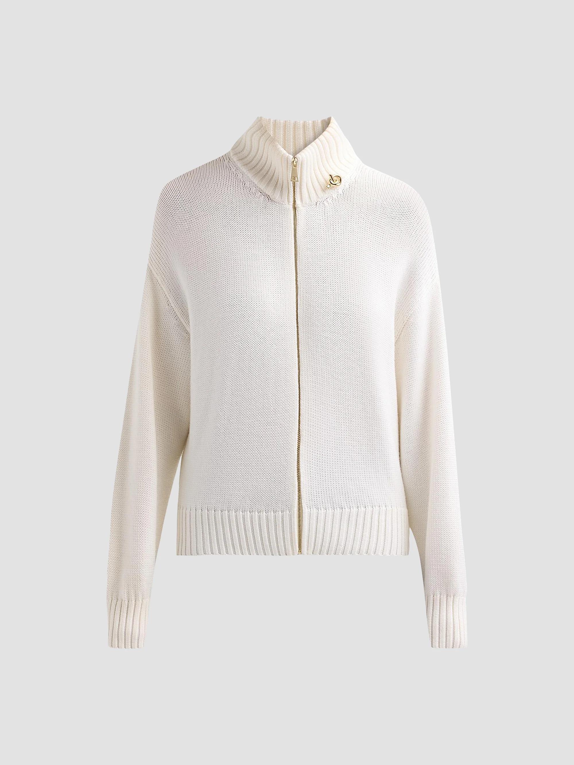 Akris punto Intarsia Dot Crop Cardigan | Saks Fifth Avenue