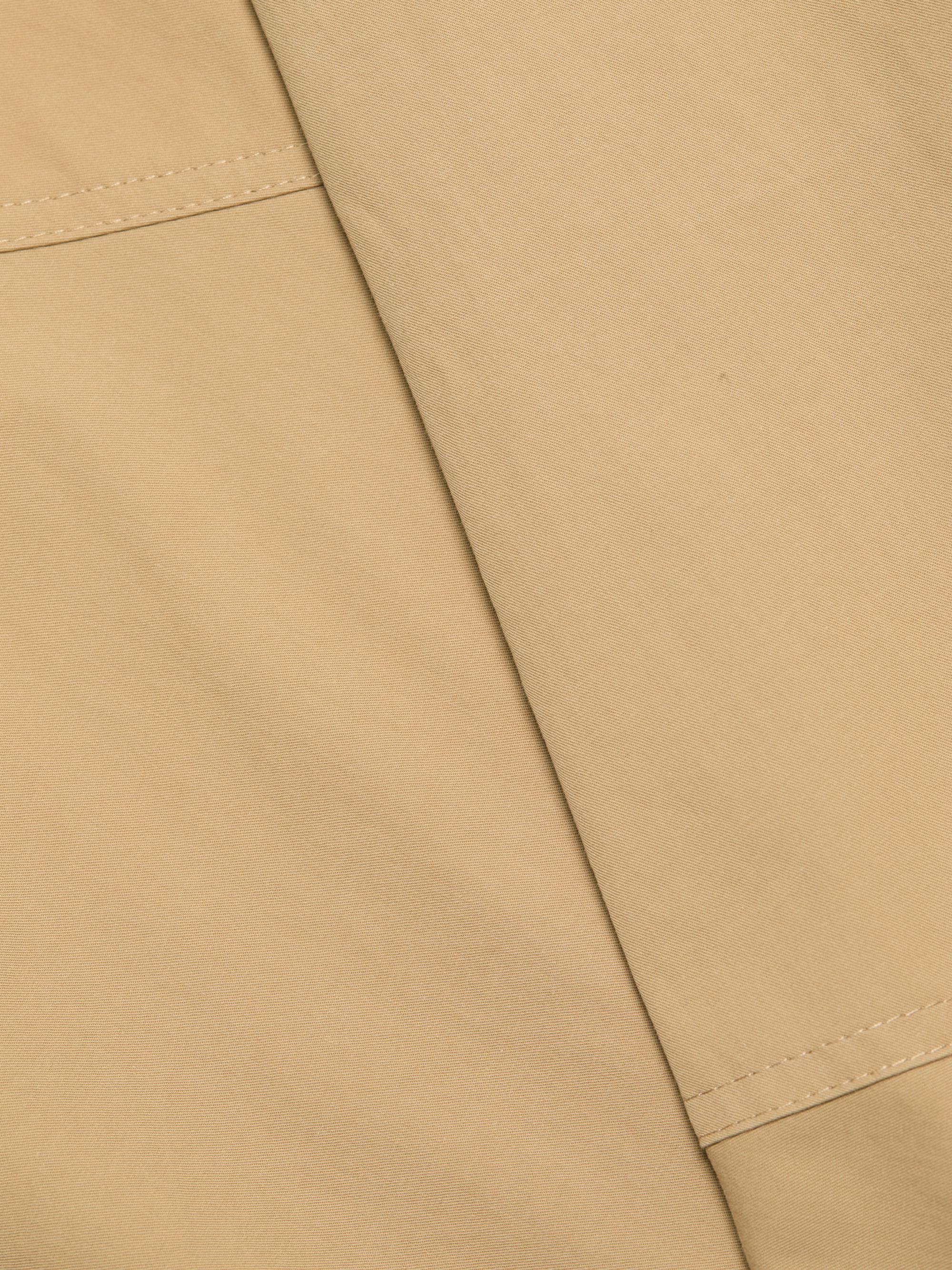 Tanya Taylor Women's Brinson Tie-Waist Cotton Twill A-Line Midi-Skirt - Dark Khaki | Thumbnail 7