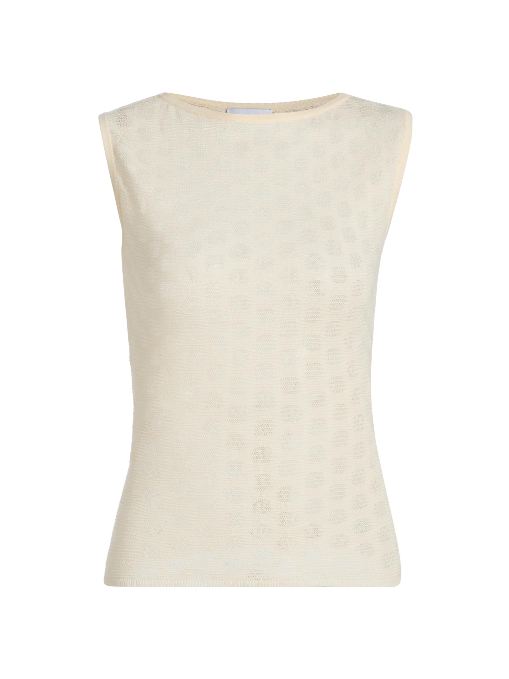 Tanya Taylor Women's Charlisa Cotton-Blend Knit Top - Cream
