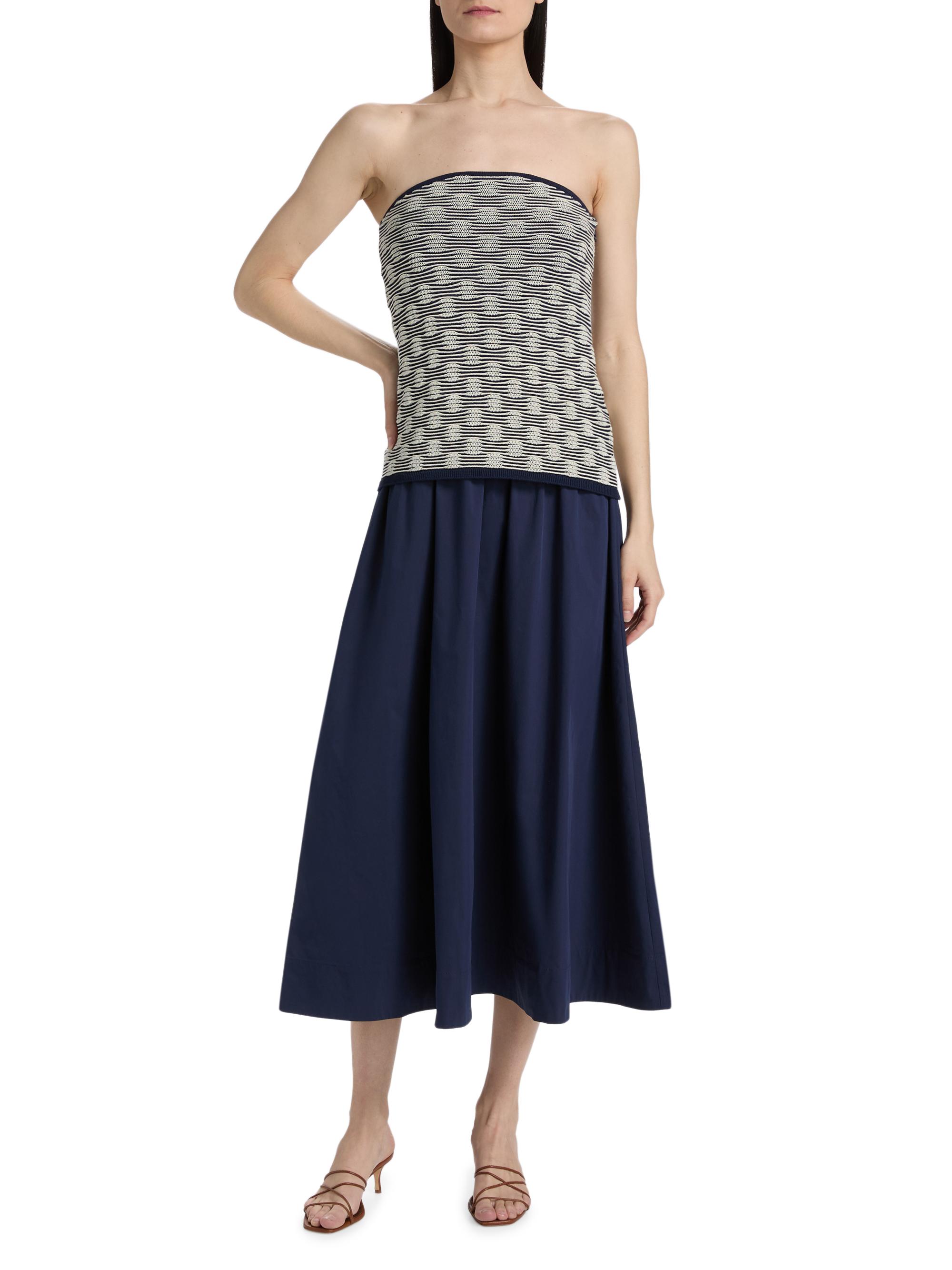 midi black square neck dress Sleeveless Square-Neck Midi Dress