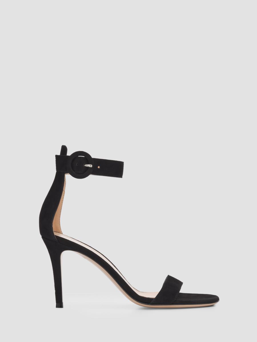 Gianvito Rossi Portofino 85MM Suede Sandals | Saks Fifth Avenue