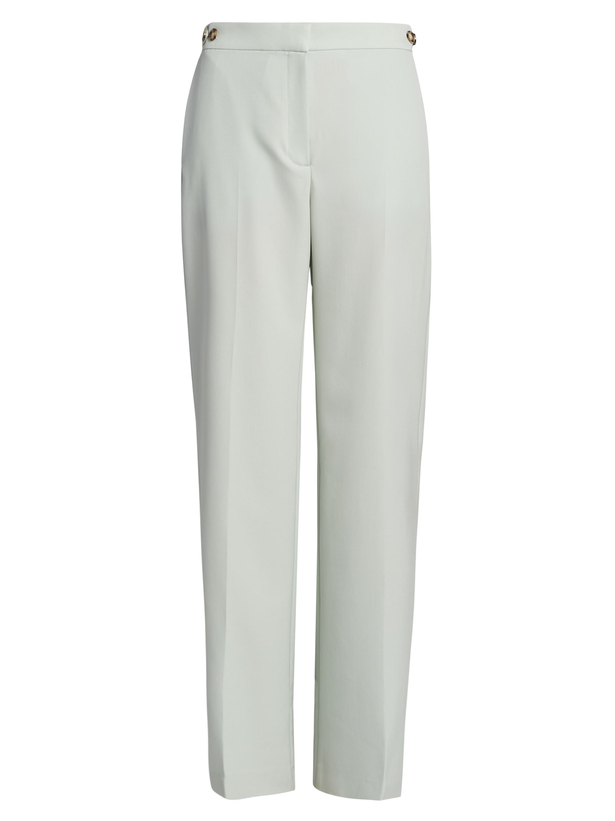 Stella McCartney Women's Tailored Wool Slim Pants - Frosty Blue - Women's Clothing