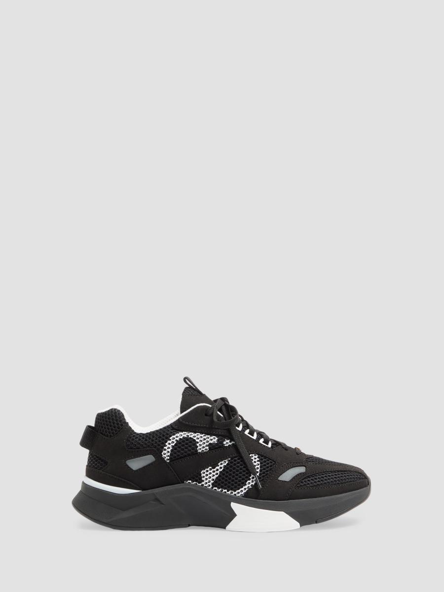 Valentino メッシュスニーカー 36.5 Valentino Garavani Demivee Sneakers in Mesh Fabric with Suede