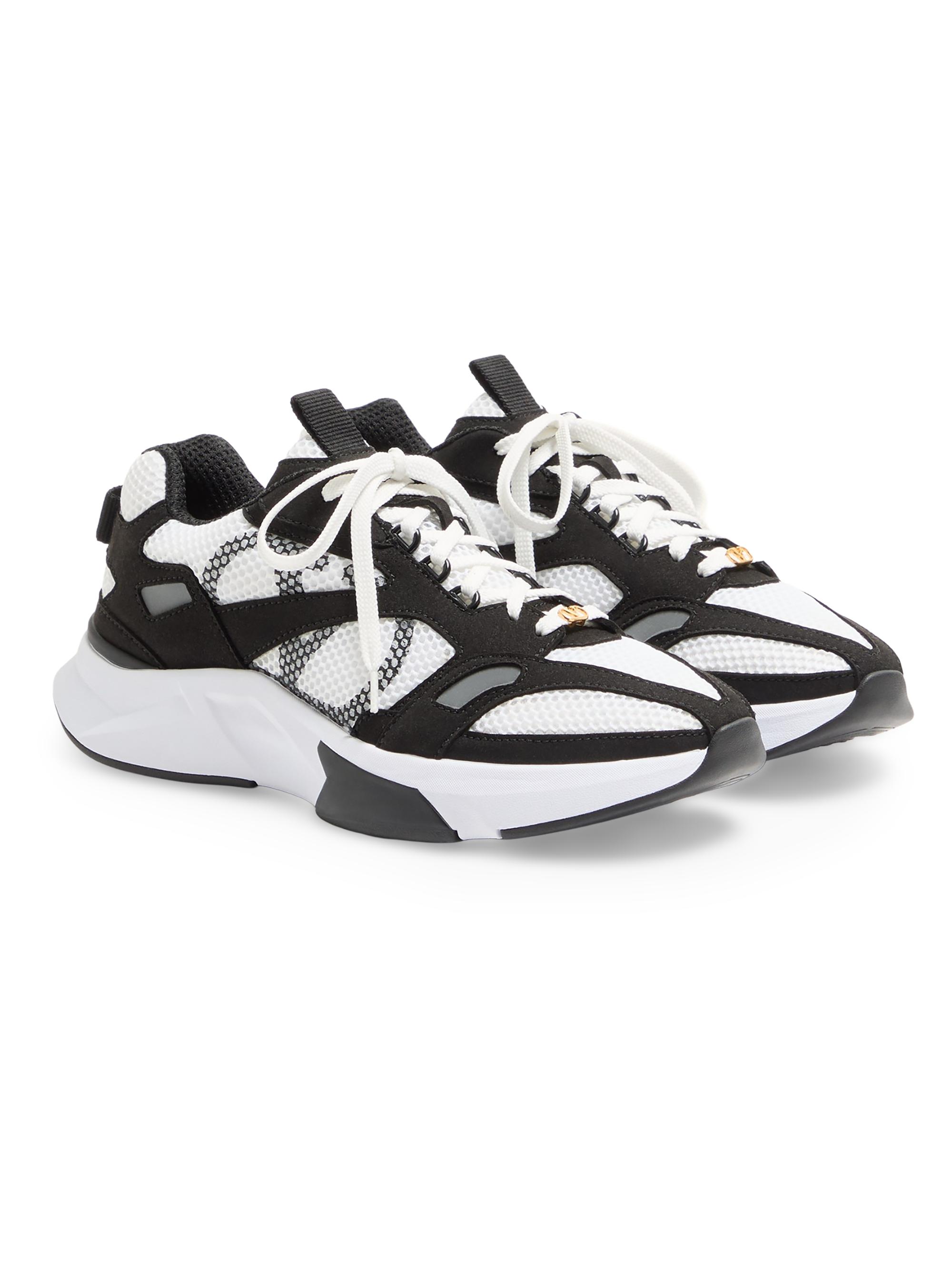 Valentino Garavani Demivee Sneakers in Mesh Fabric with Suede