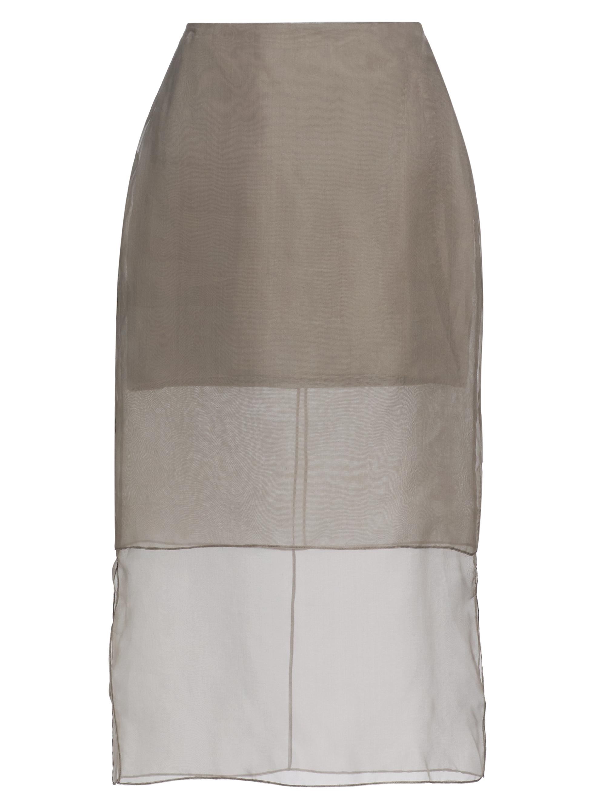 Brandon Maxwell Women's The Brett Silk Pencil Skirt - Smoke - Women's Clothing