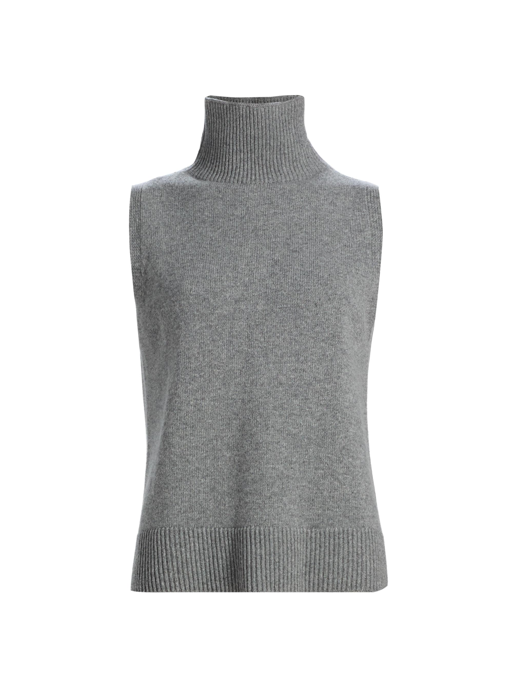 Brandon Maxwell Women's The Bruno Sleeveless Wool-Cashmere Vest - Heather Grey - Women's Clothing