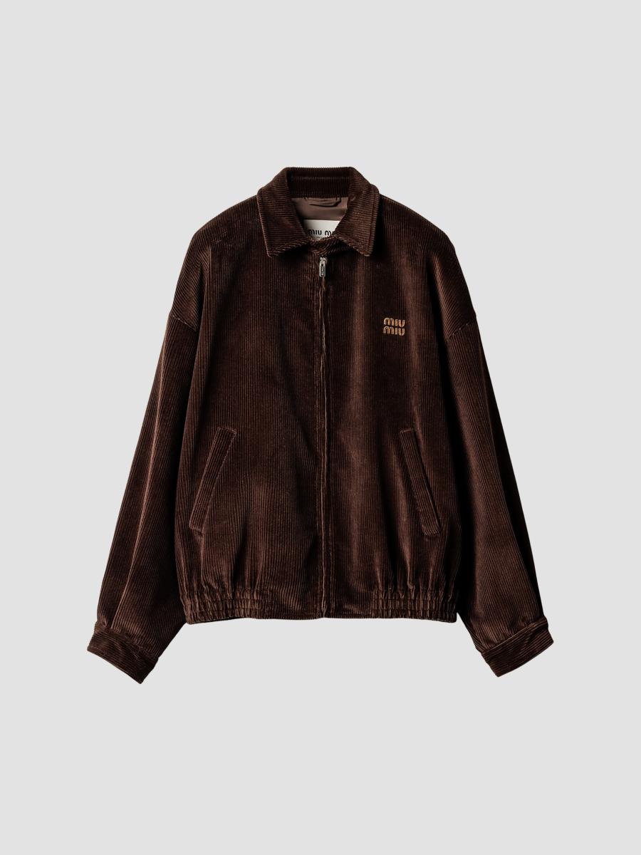 Miu Miu Corduroy Blouson Jacket | Saks Fifth Avenue
