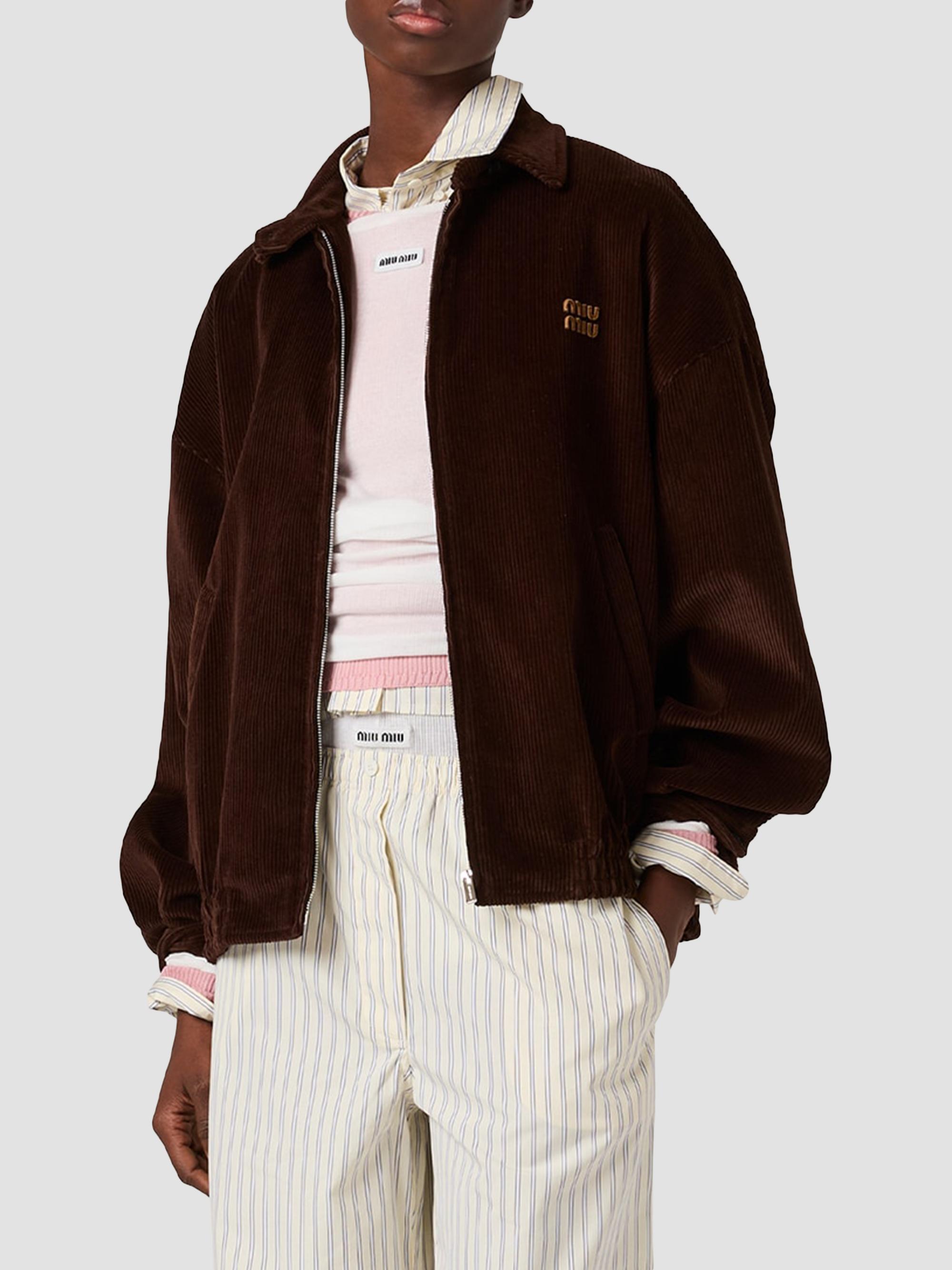 Miu Miu Corduroy Blouson Jacket | Saks Fifth Avenue