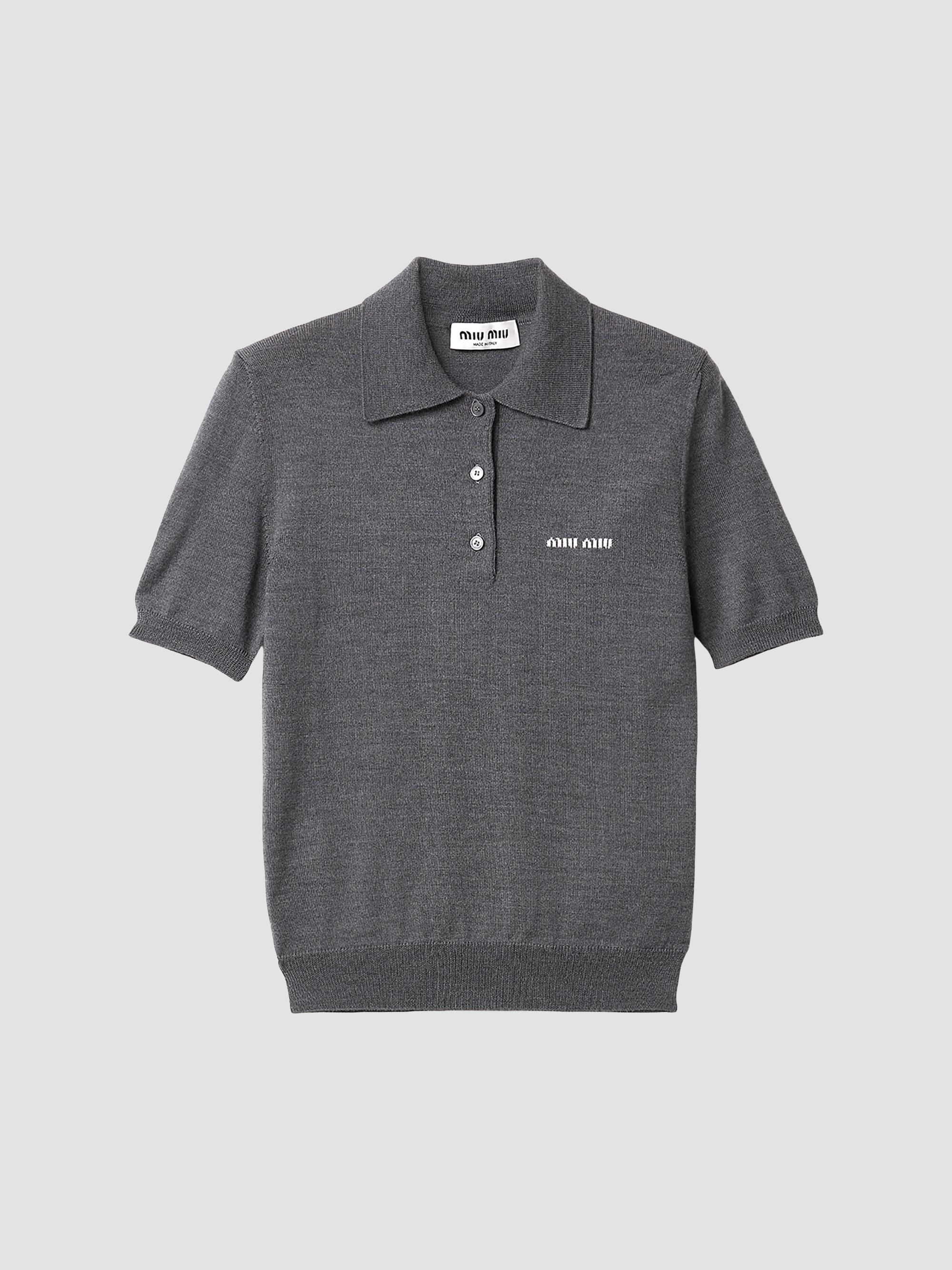Miu Miu Cashmere Polo Shirt | Saks Fifth Avenue