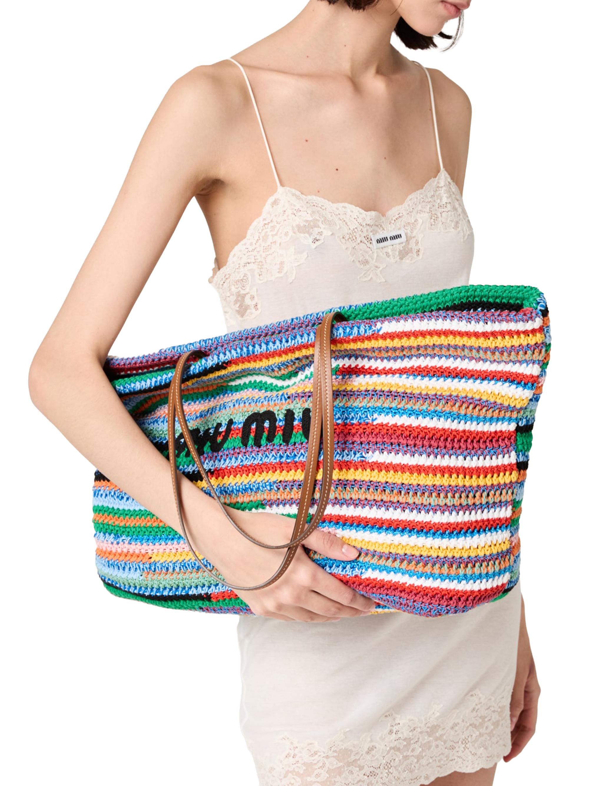 Miu Miu Crochet Tote Bag | Saks Fifth Avenue