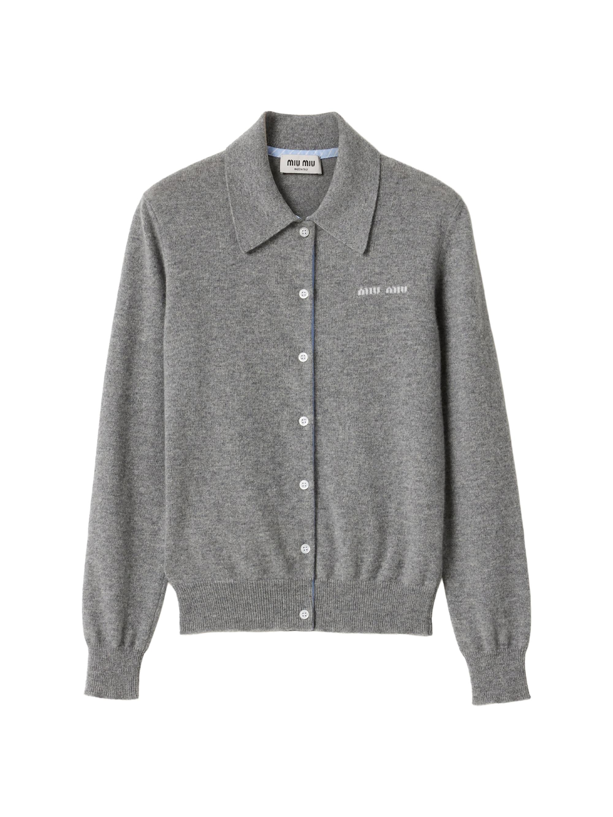 Miu Miu Women's Cashmere Cardigan - Grey