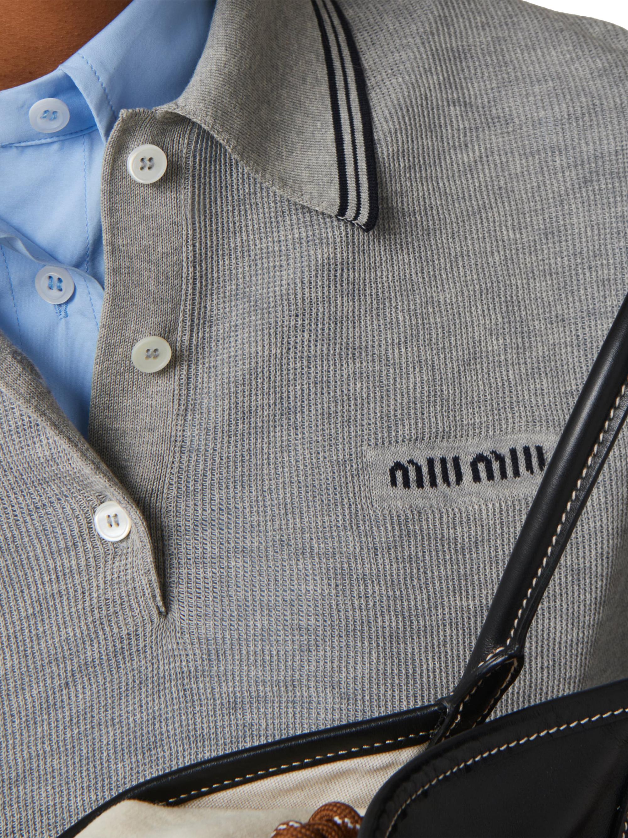 Miu Miu Cotton Jersey Polo Shirt | Saks Fifth Avenue