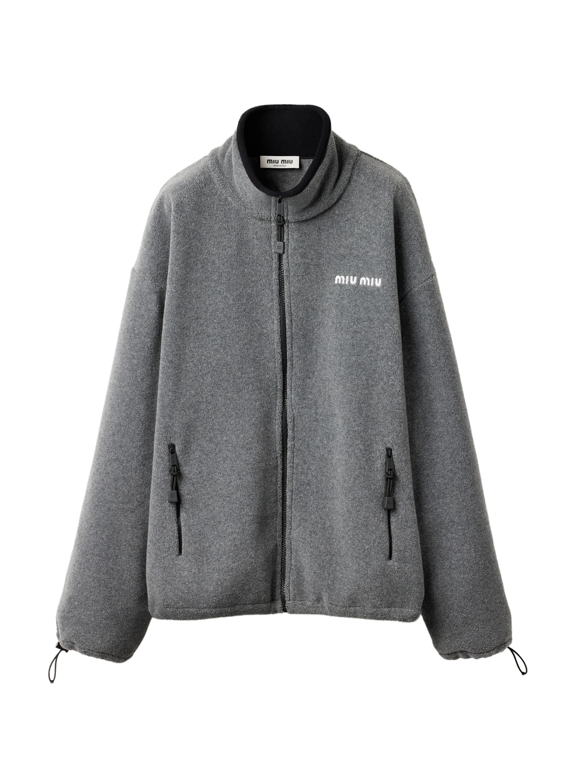 Miu Miu Women's Fleece Sweatshirt - Grey