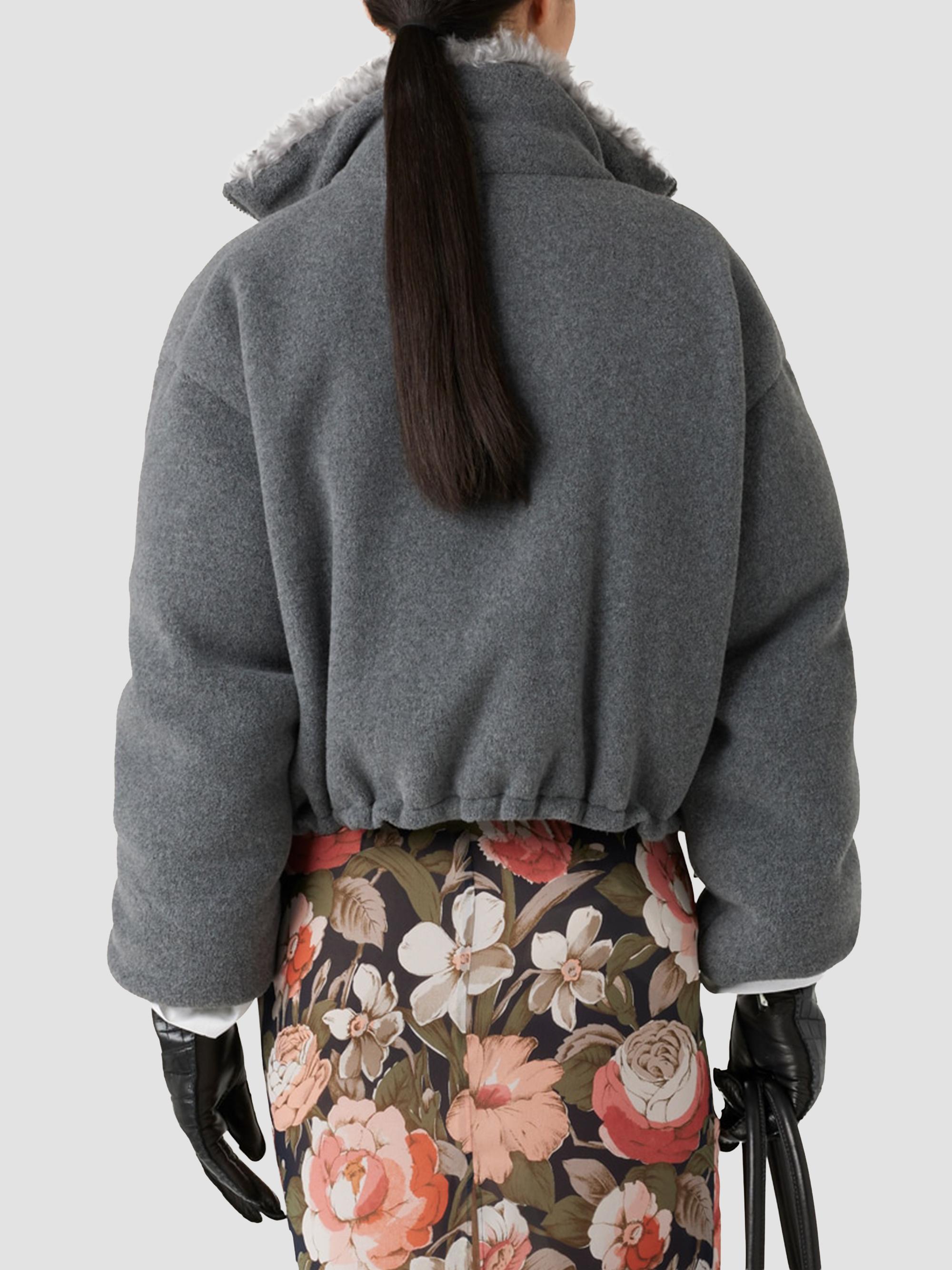 Miu Miu Fleece Down Jacket | Saks Fifth Avenue