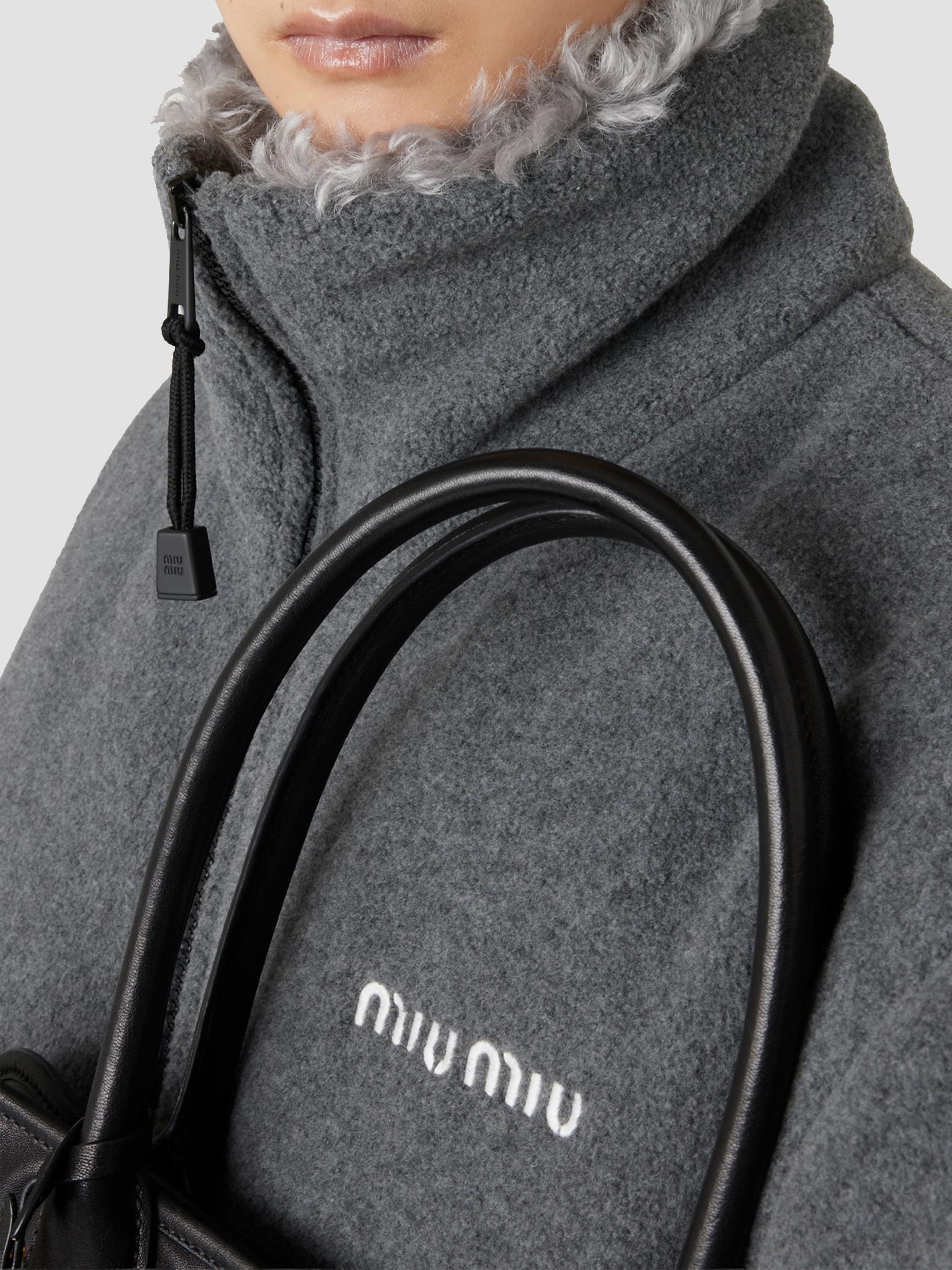 Miu Miu Fleece Down Jacket | Saks Fifth Avenue