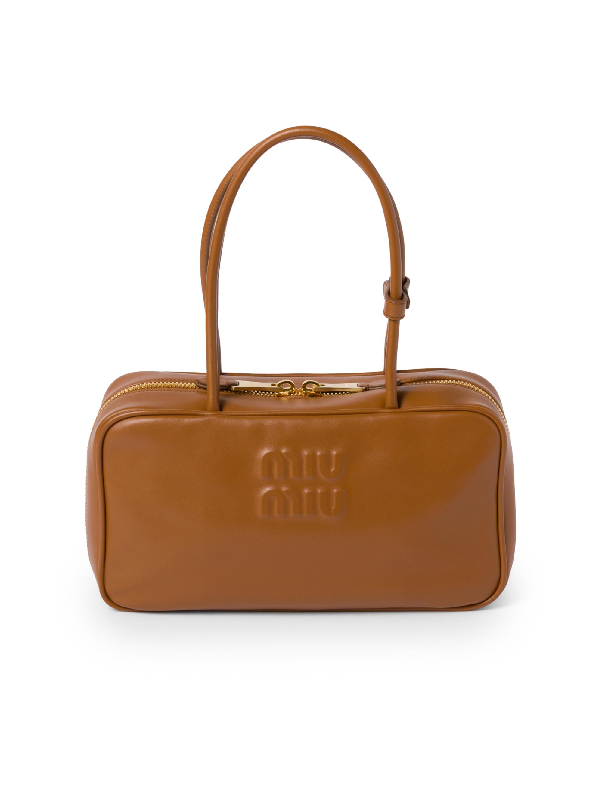 Miu Miu Women's Beau Leather Top-Handle Bag - Brown
