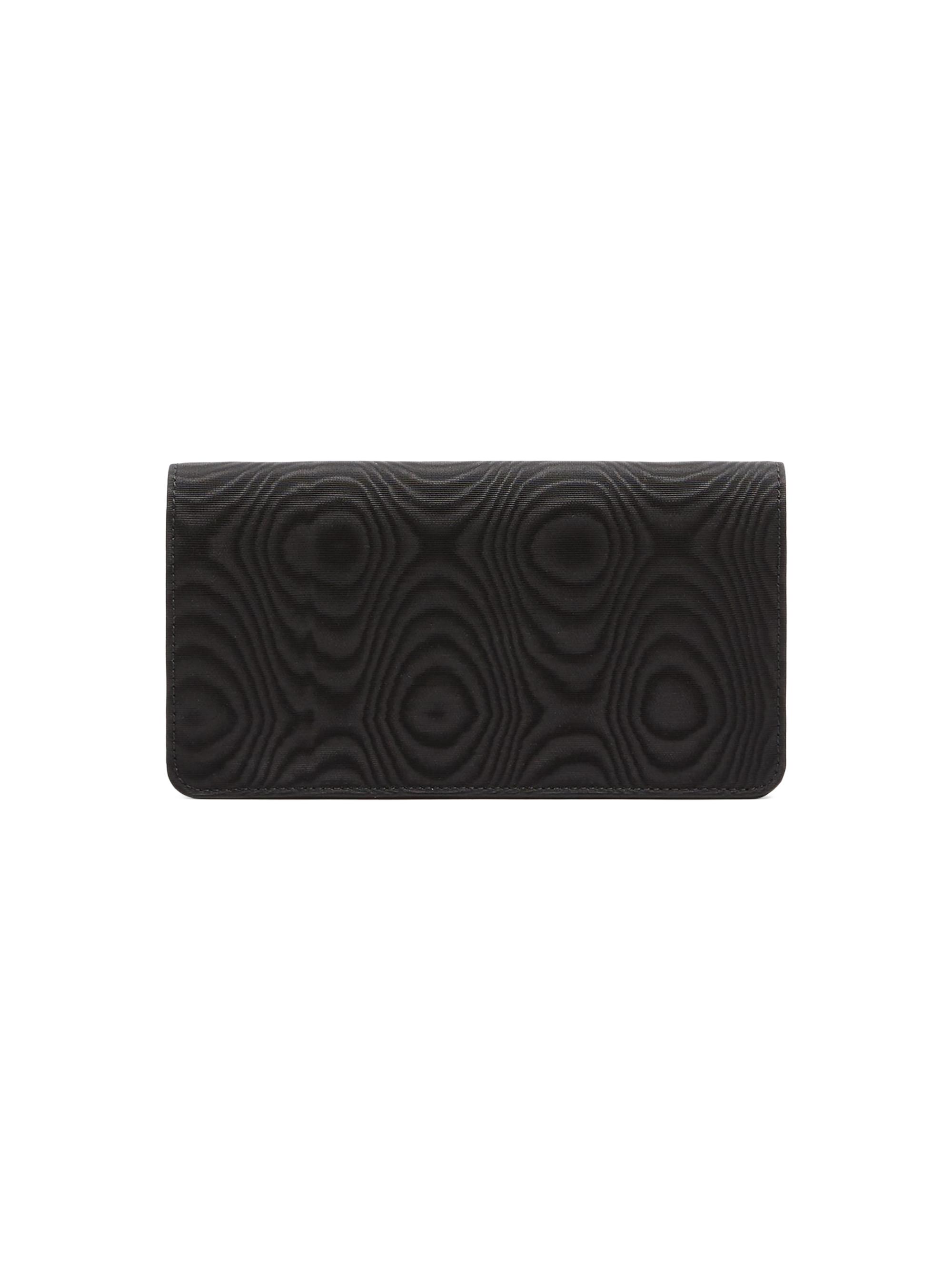 Valentino Garavani Women's VLogo Signature Chain Wallet in Moiré Fabric - Black | Thumbnail 4