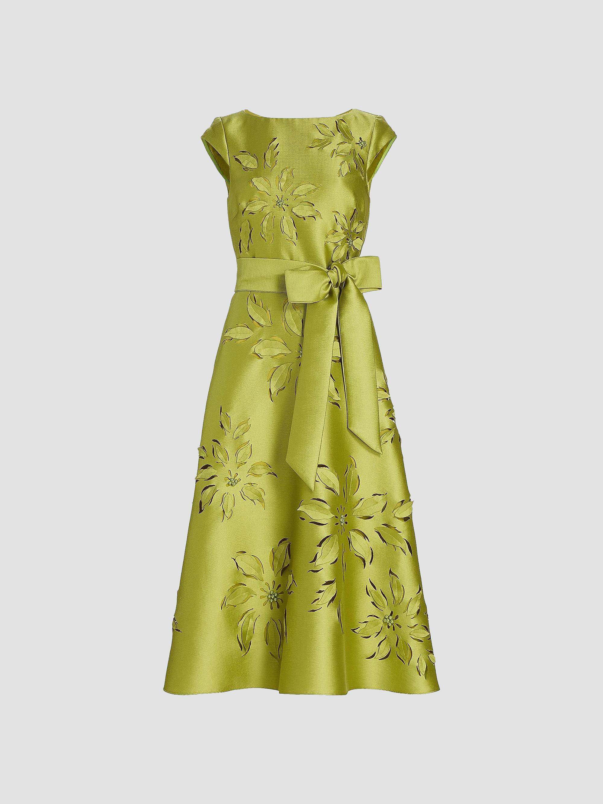 saks green dress Saks fifth Ave Green Dress Women's L Gauze Resort Cotton Coastal Summer  Breeze