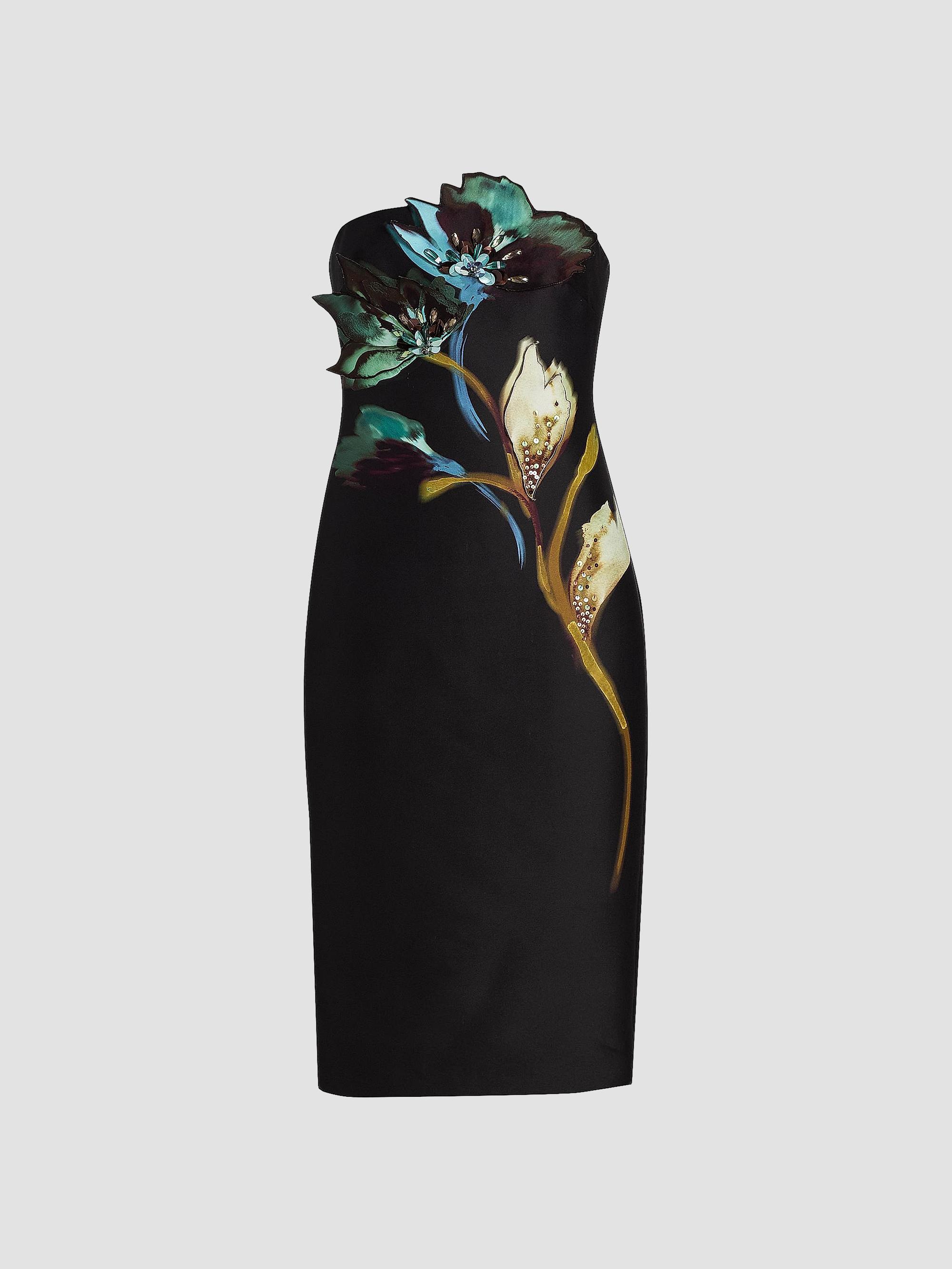saks dresses midi Women's Area Designer Midi Dresses