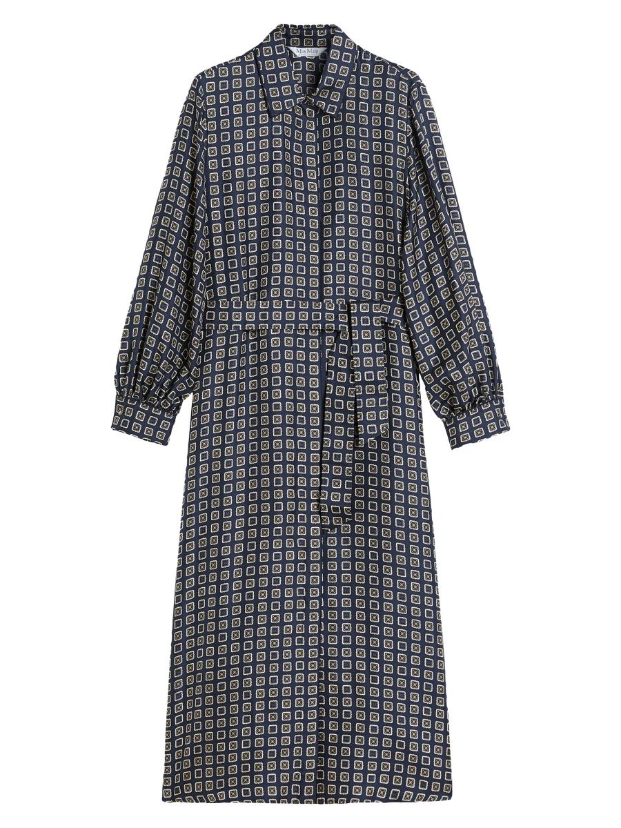 Max Mara Printed Silk Shirt Dress | Saks Fifth Avenue