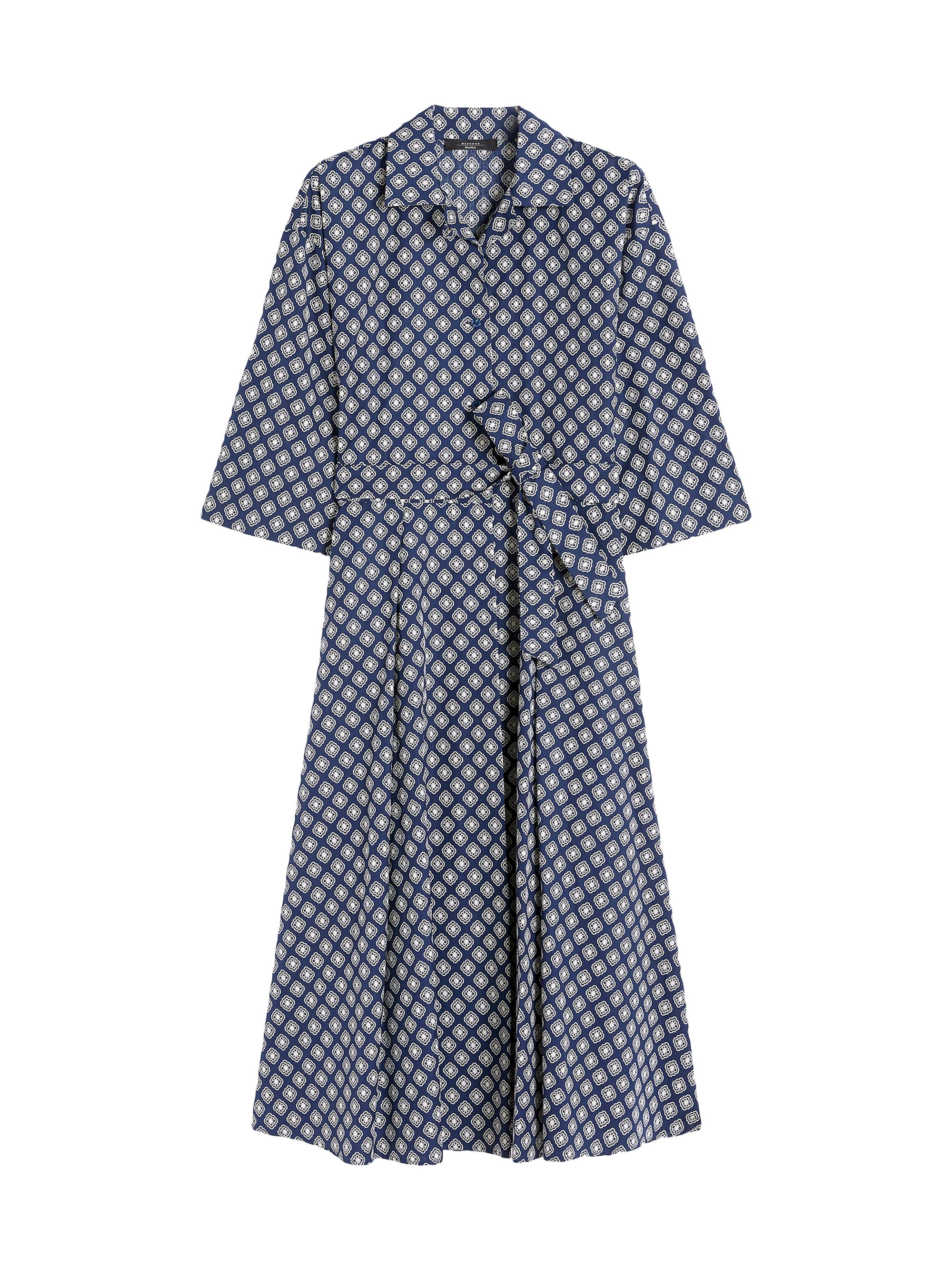 Weekend Max Mara Women's Printed Cotton Poplin Dress - Navy