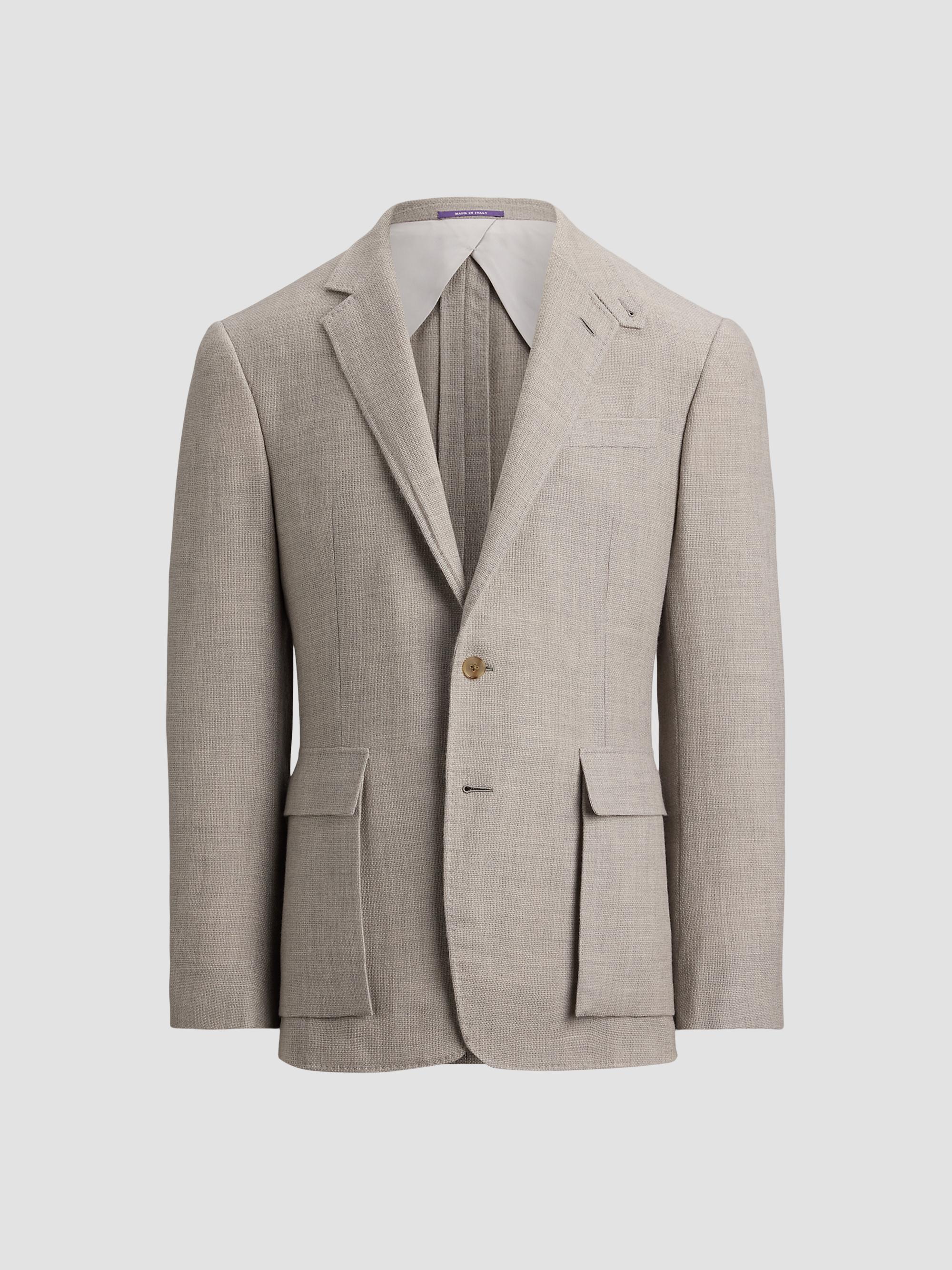 Ralph Lauren Purple Label Textured Open Weave Single-Breasted