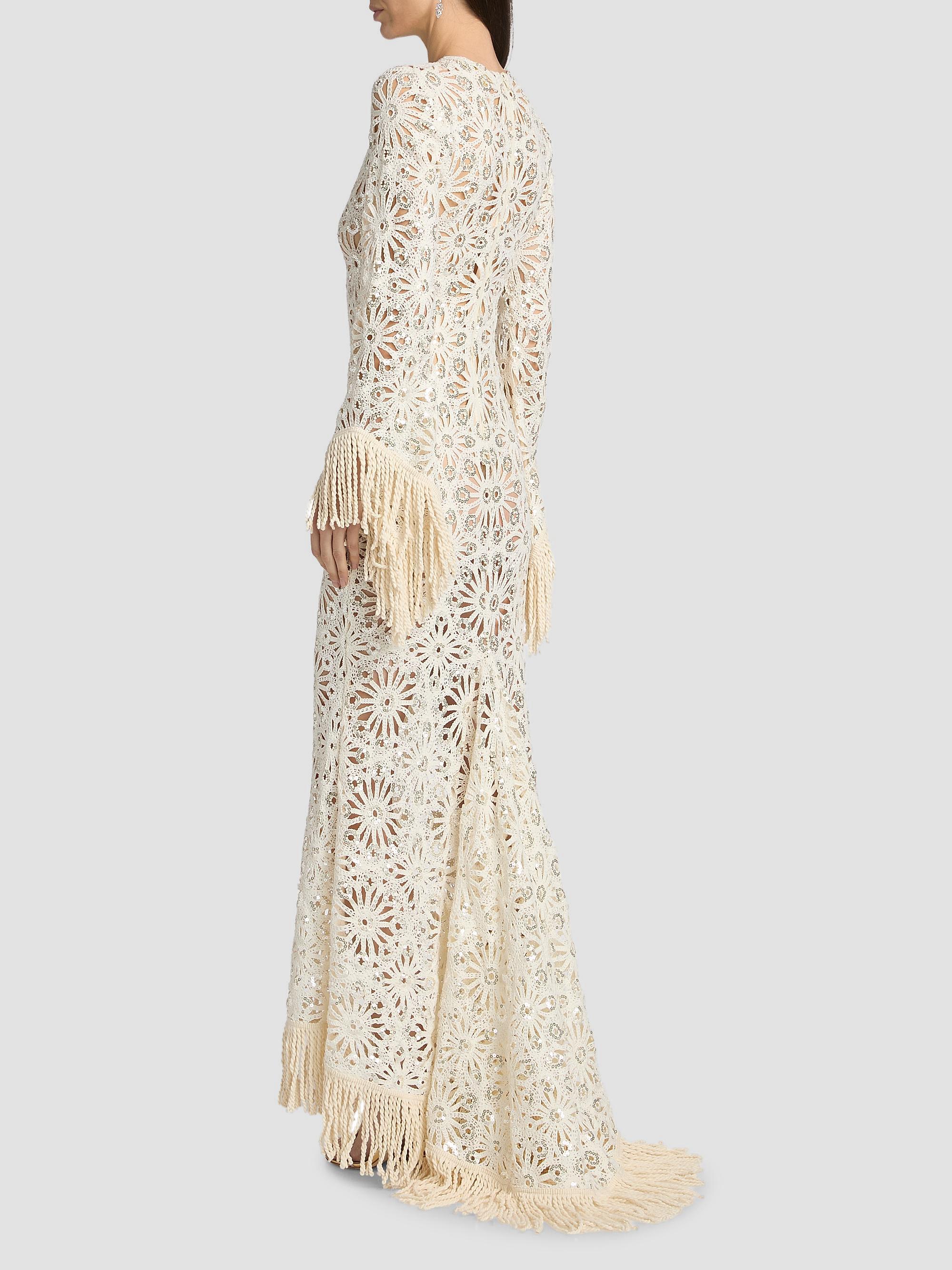 Bronx Banco Women's Mia Crocheted Maxi Dress - | Thumbnail 5