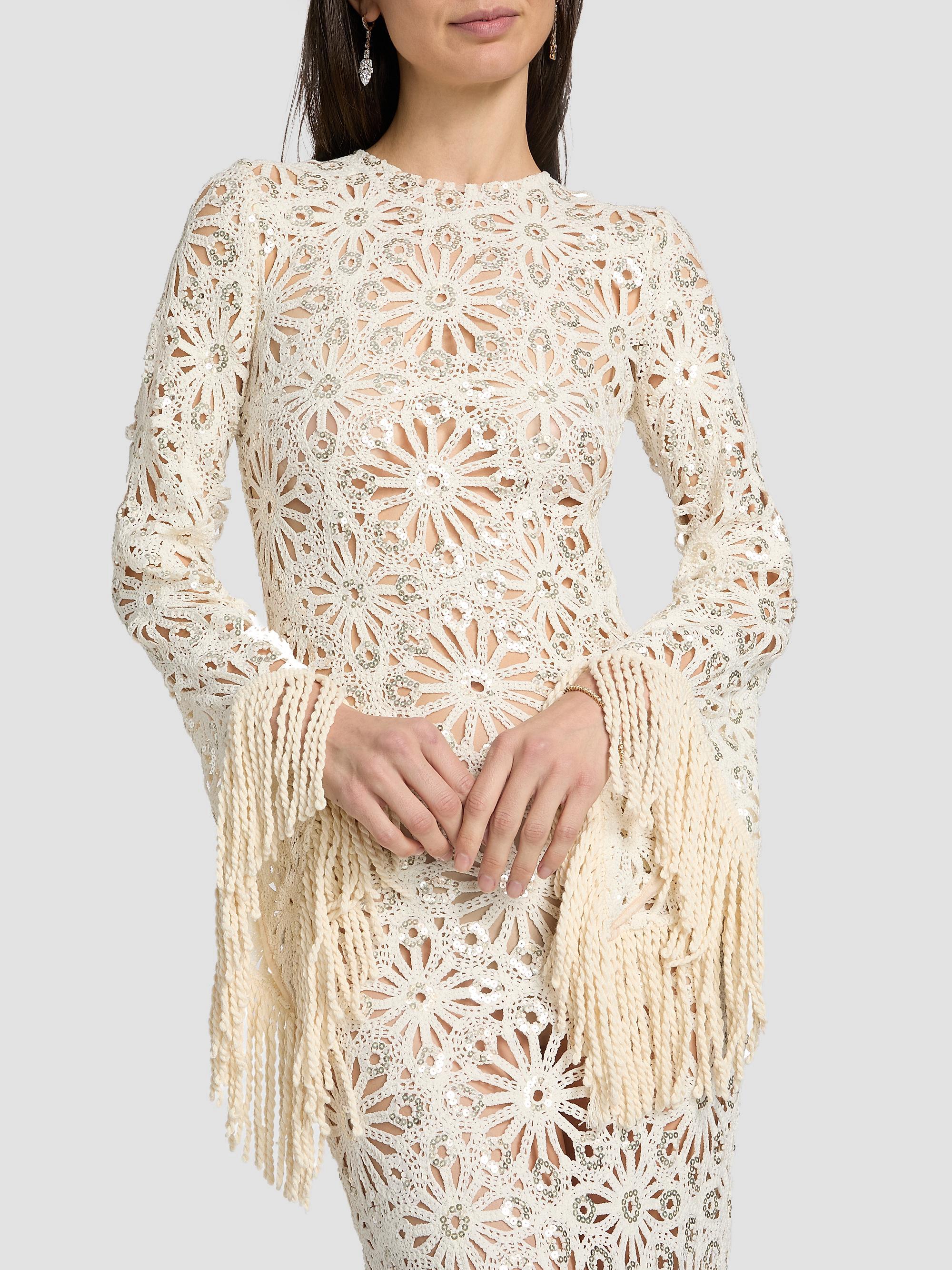 Bronx Banco Women's Mia Crocheted Maxi Dress - | Thumbnail 6