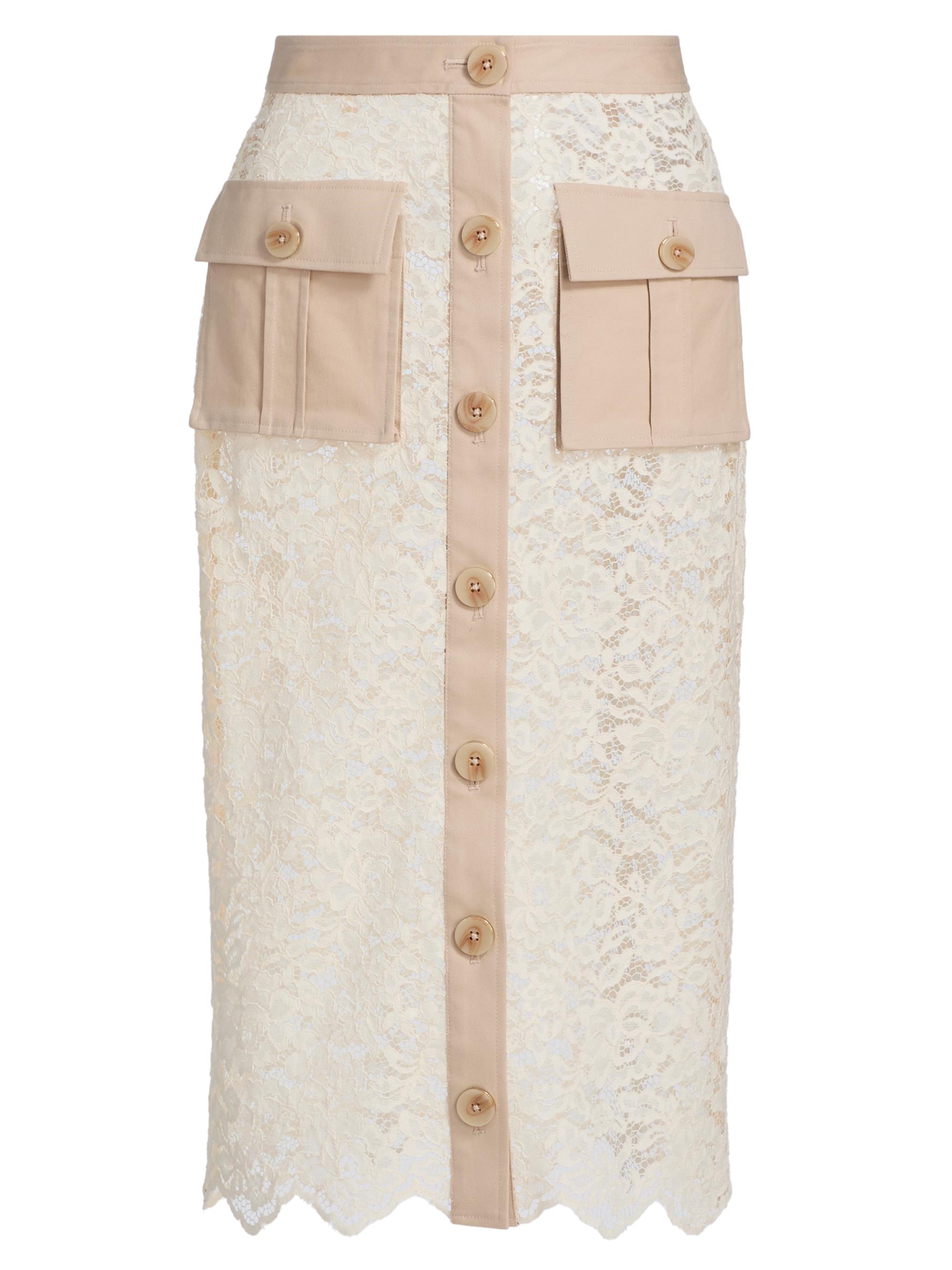 L'AGENCE Karolina Faux Leather Fringe Skirt | Saks Fifth Avenue
