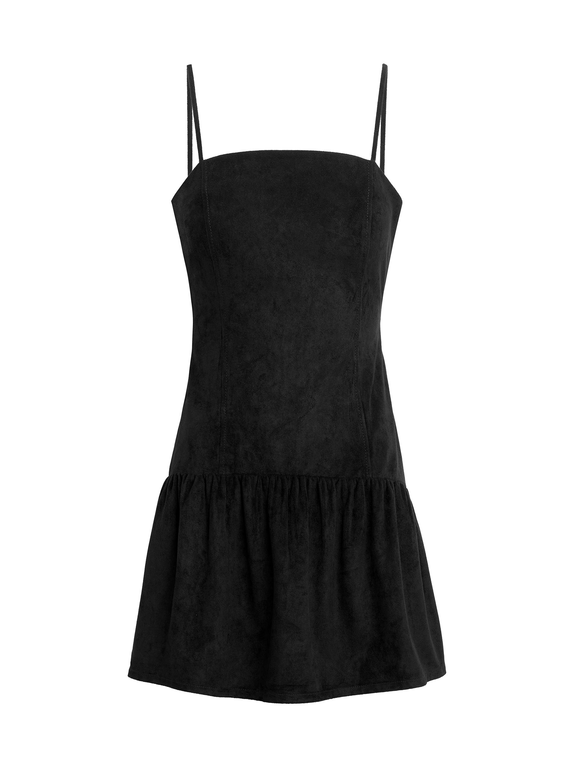 Joe's Jeans Women's  X WeWoreWhat The Destynee Faux-Suede Minidress - Black | Thumbnail 8