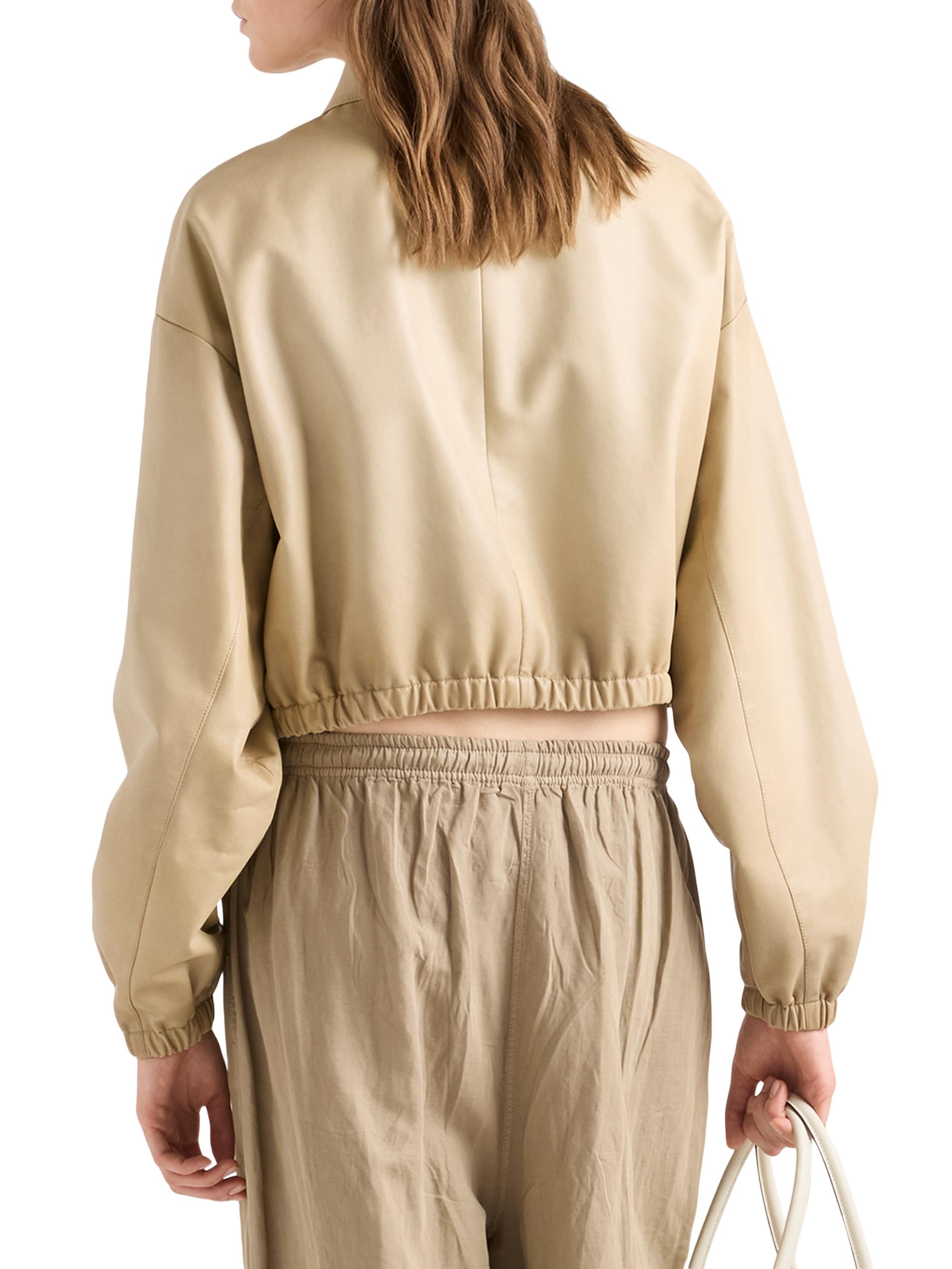 Prada Cropped Nappa Leather Jacket | Saks Fifth Avenue