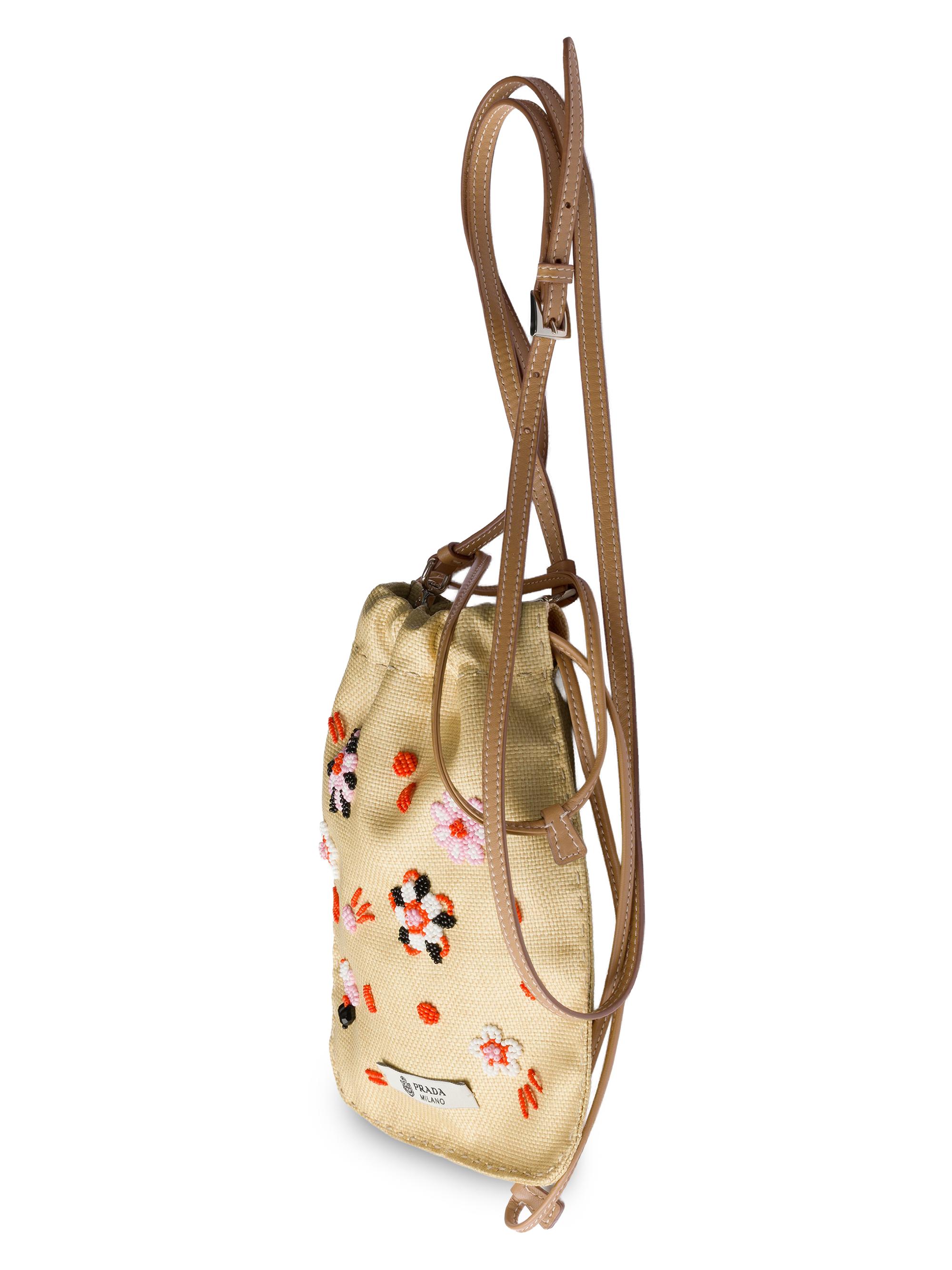 Prada Embroidered Canvas Smartphone Case | Saks Fifth Avenue