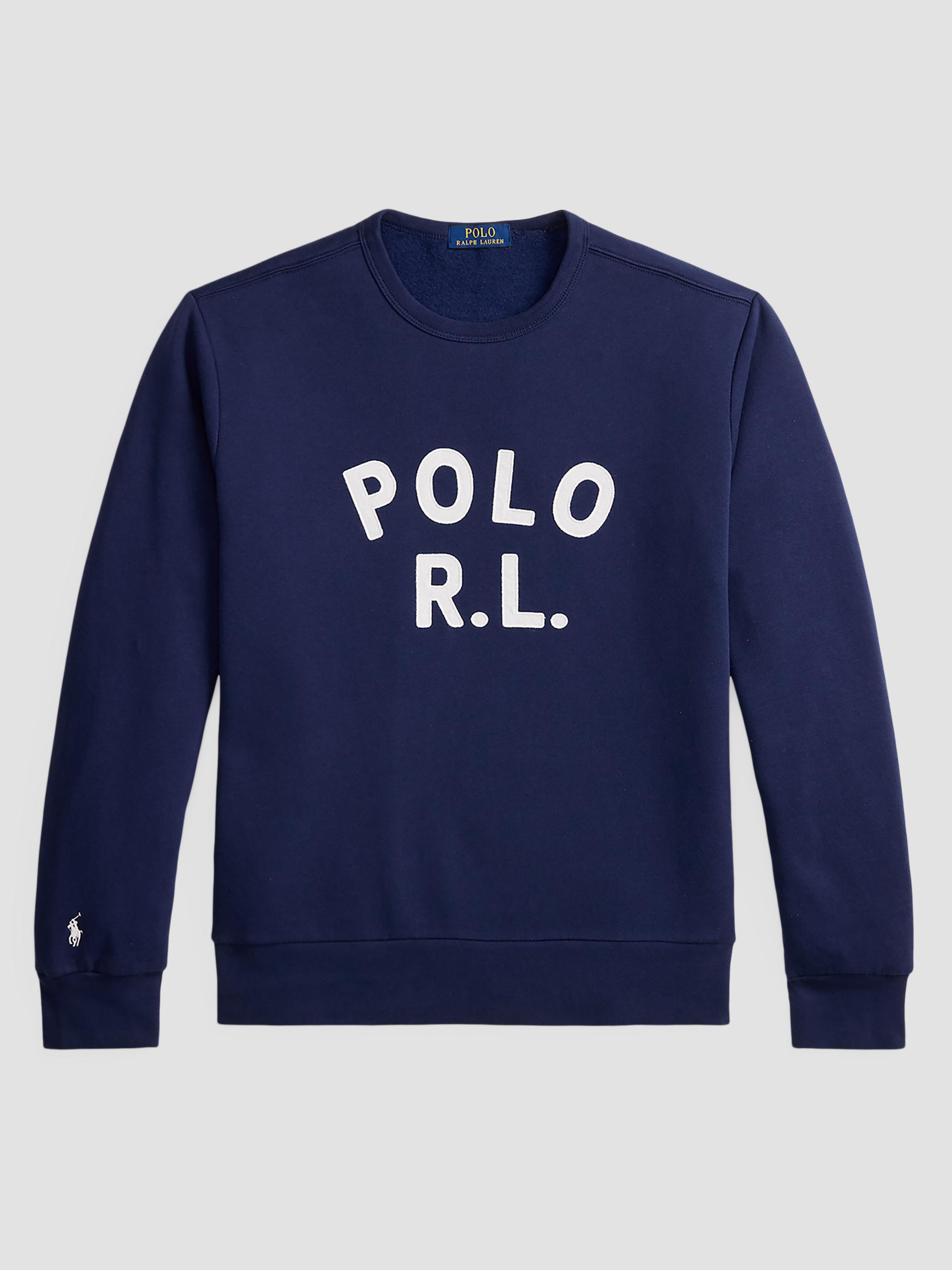 Polo Ralph Lauren Logo Graphic Double-Knit Sweatshirt | Saks Fifth
