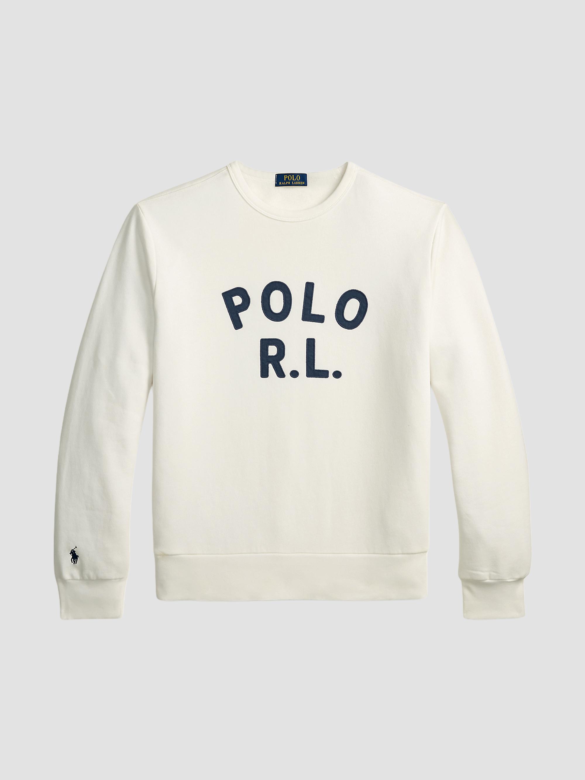 Polo Ralph Lauren Men's Logo Cotton-Blend Crewneck Sweatshirt - White | Thumbnail 6