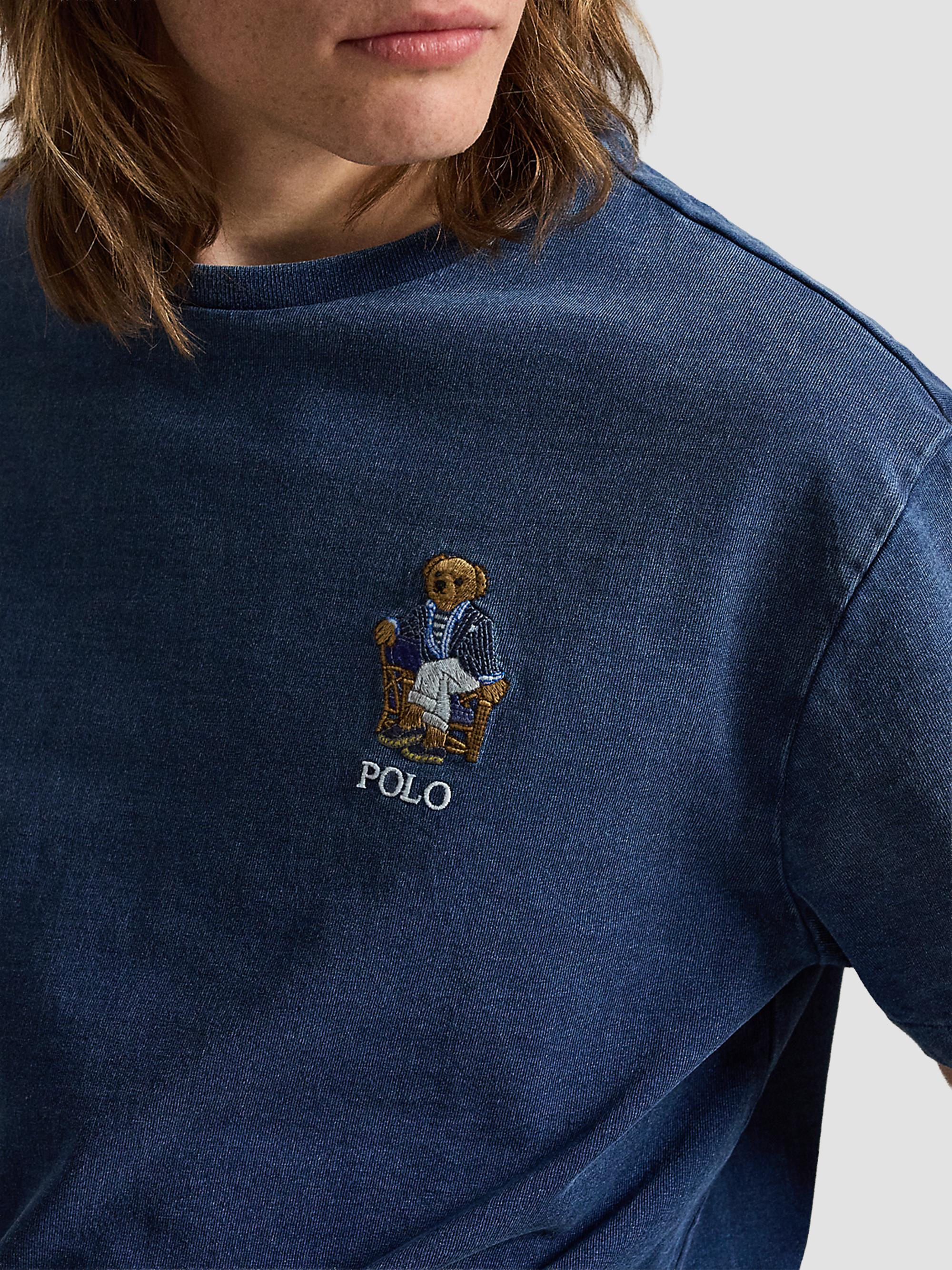 Polo Ralph Lauren Men's Classic-Fit Polo Bear T-Shirt - Newport Bear Dark Indigo | Thumbnail 5