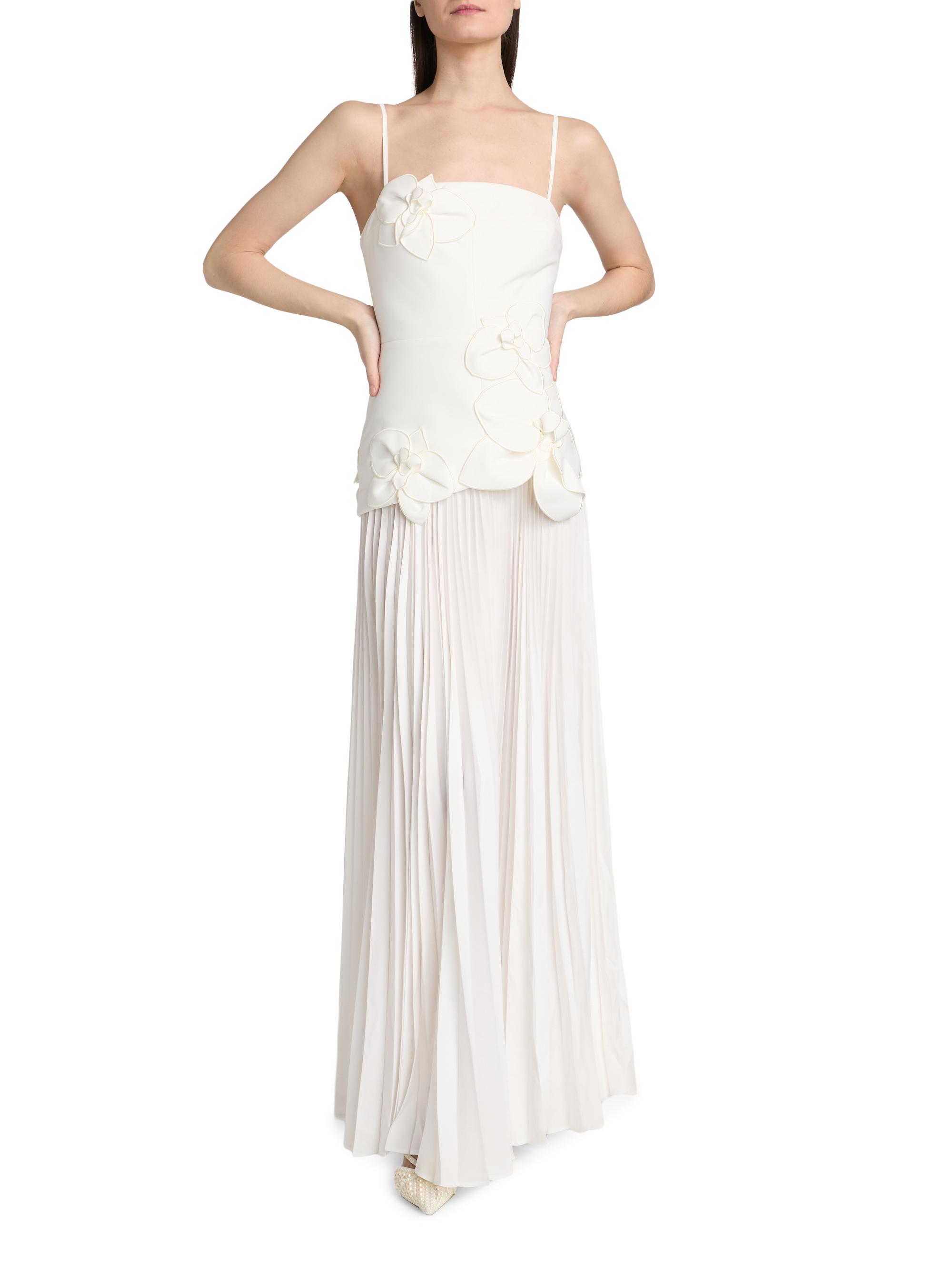 Acler Women's Forever Young Avision Floral Appliqué Pleated Maxi Dress - | Thumbnail 3