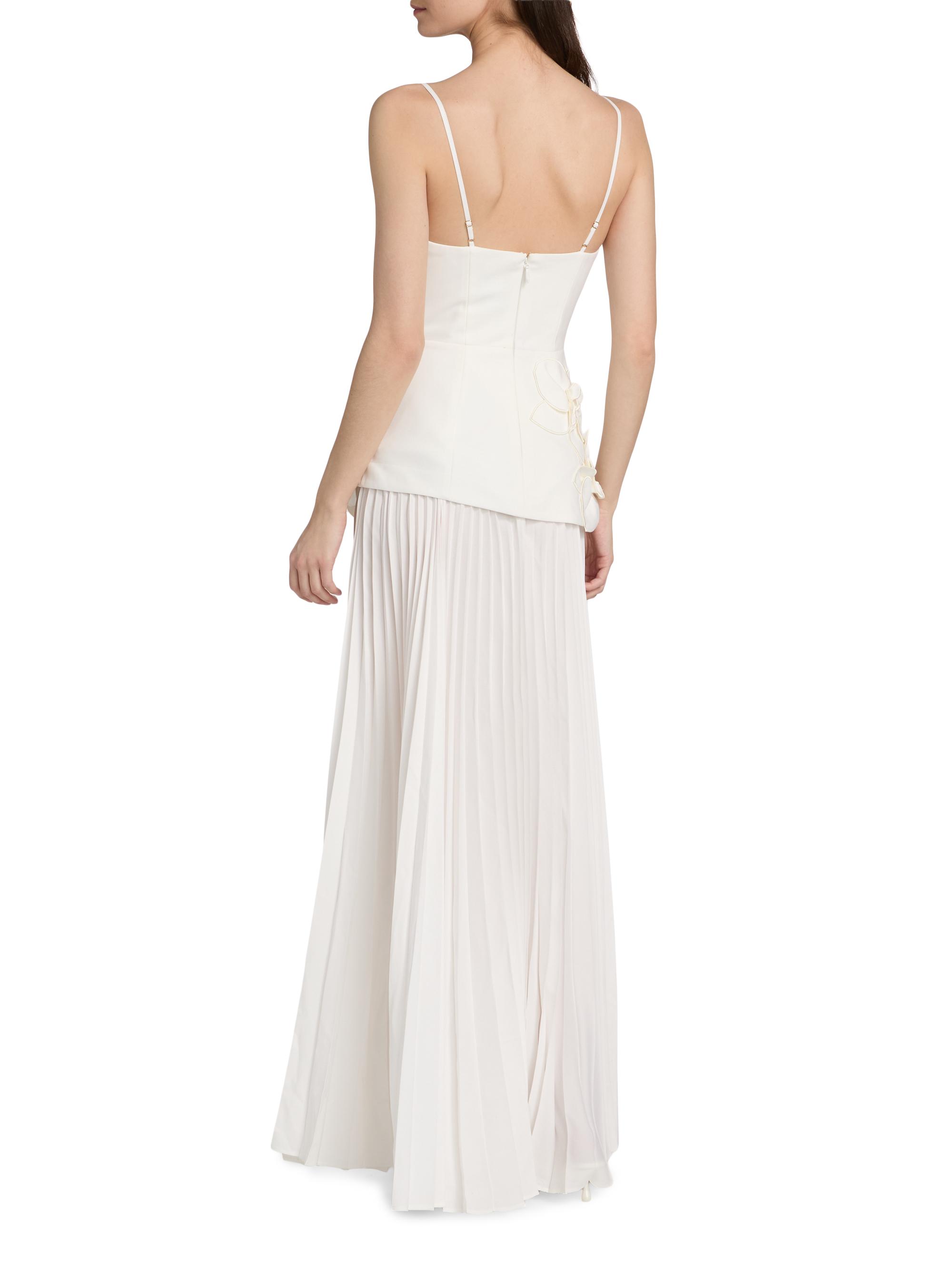 Acler Women's Forever Young Avision Floral Appliqué Pleated Maxi Dress - | Thumbnail 5