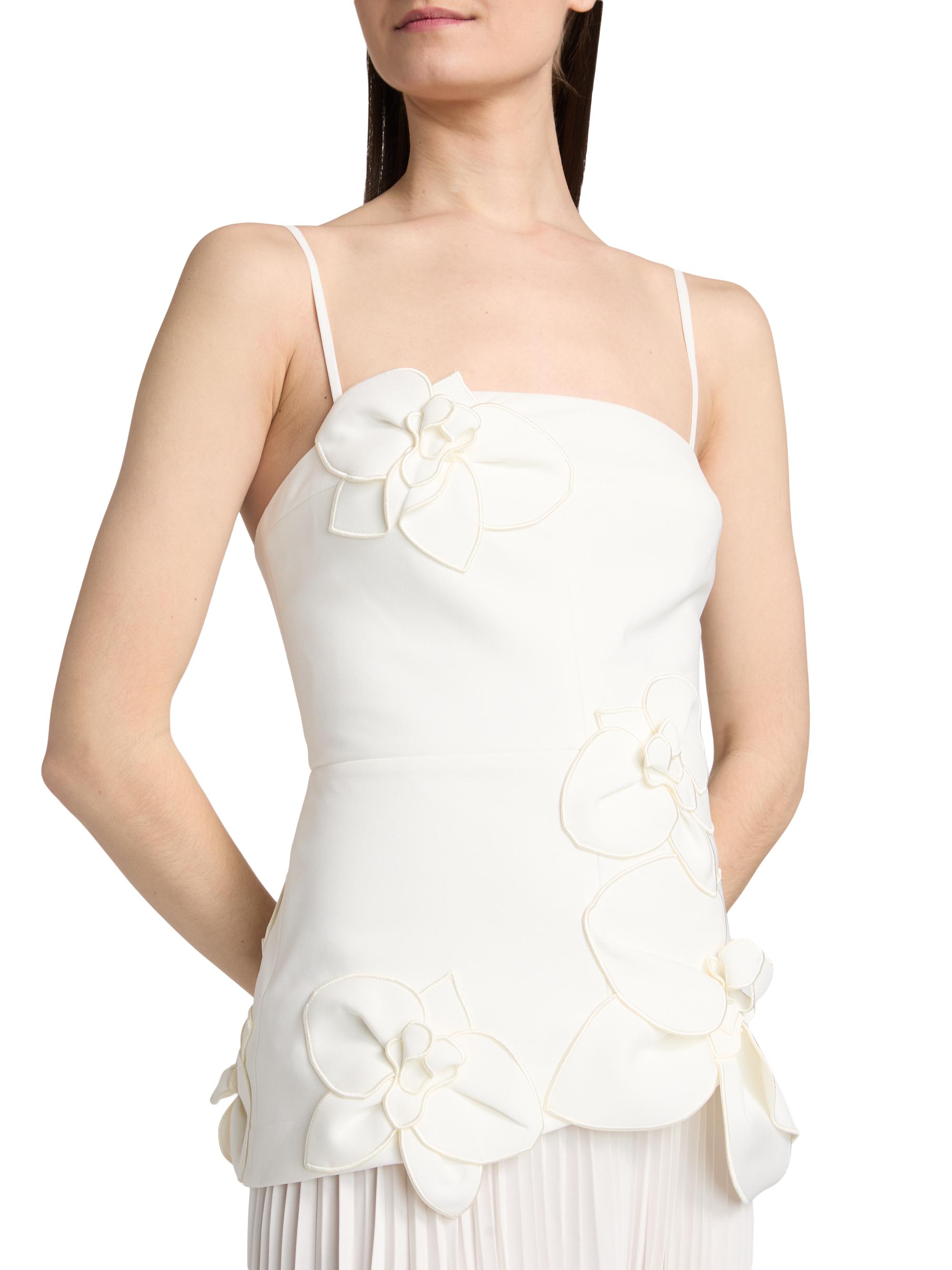 Acler Women's Forever Young Avision Floral Appliqué Pleated Maxi Dress - | Thumbnail 6